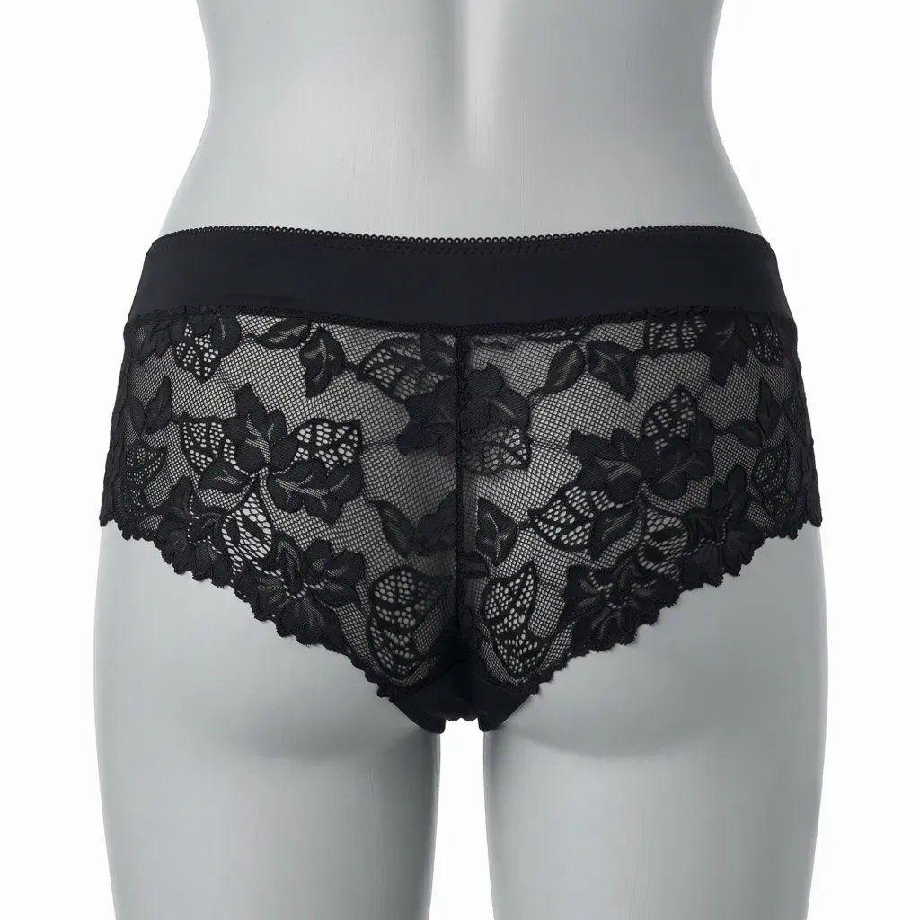 Pantaleta Encaje Mujer Lady Genny C-547 Azul Talla L-1