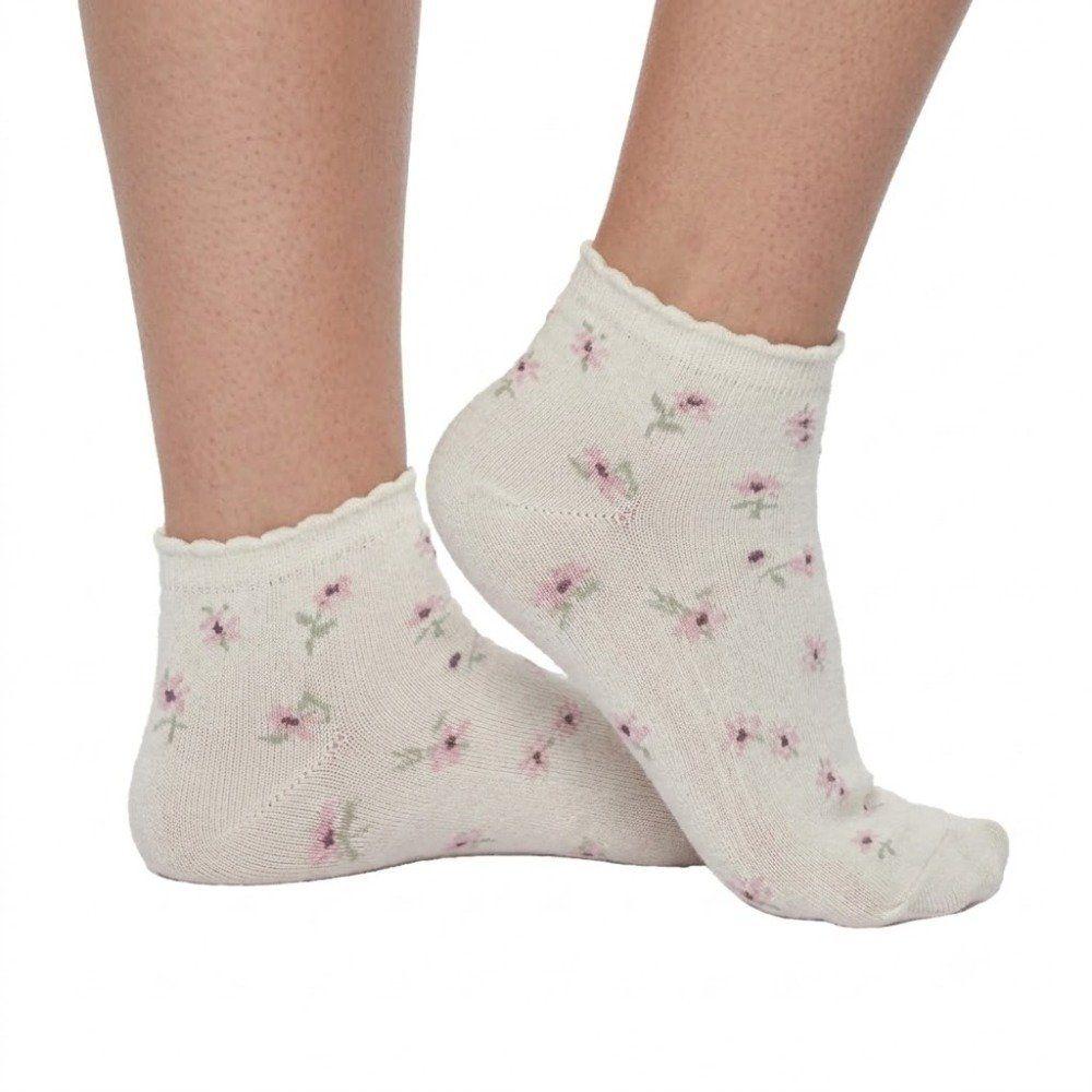 Calcetin mujer lady genny p-661 estampado sin costura-2