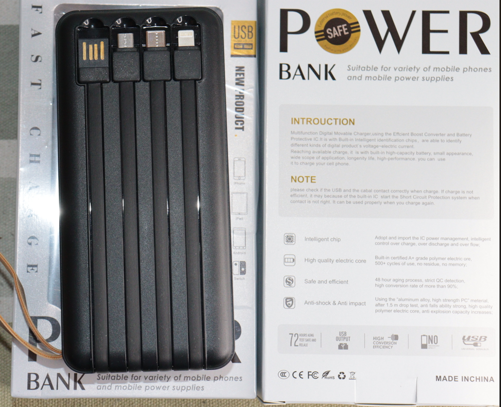 Cargador Portátil 20000mAh con Linterna LED para Emergencias y Camping-5