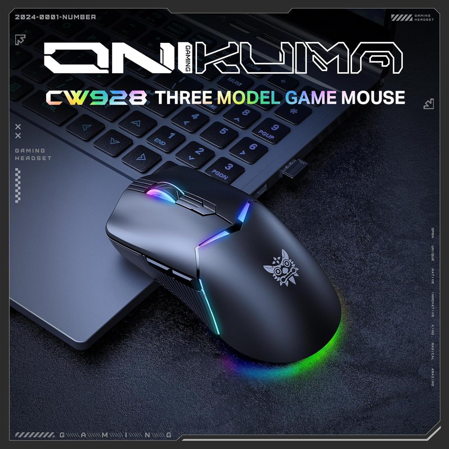 Mouse Gamer Inalámbrico Tri Mode Onikuma CW928-2