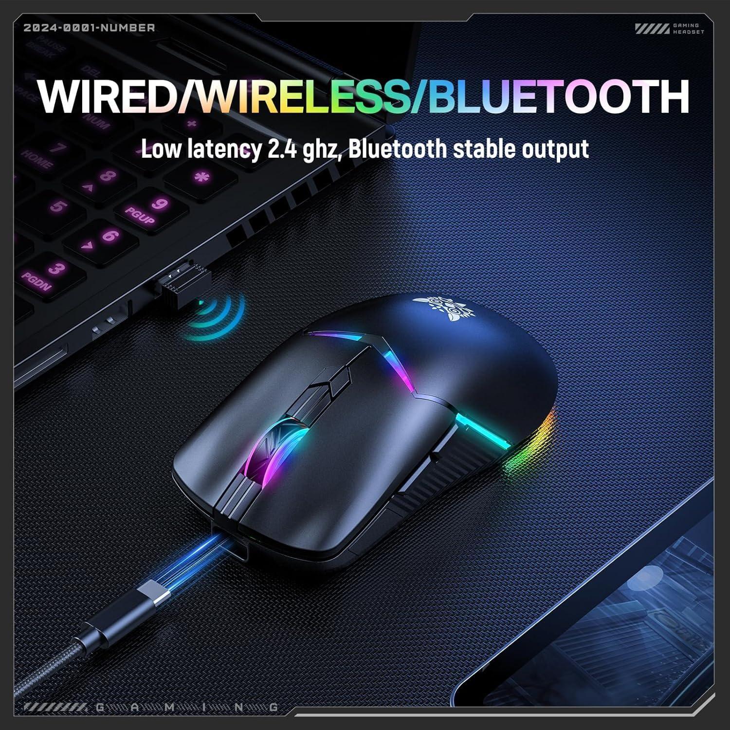 Mouse Gamer Inalámbrico Tri Mode Onikuma CW928-5