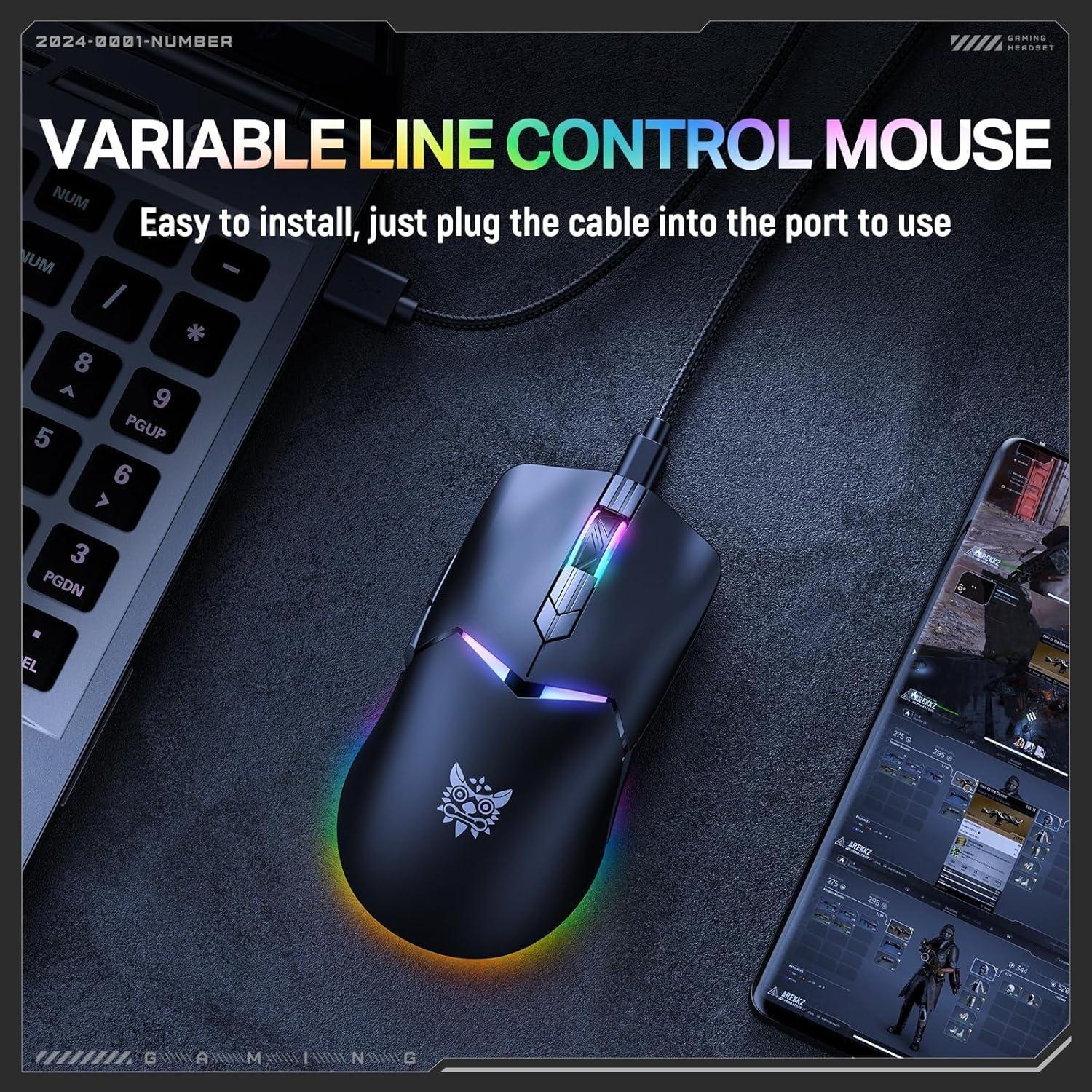 Mouse Gamer Inalámbrico Tri Mode Onikuma CW928-7