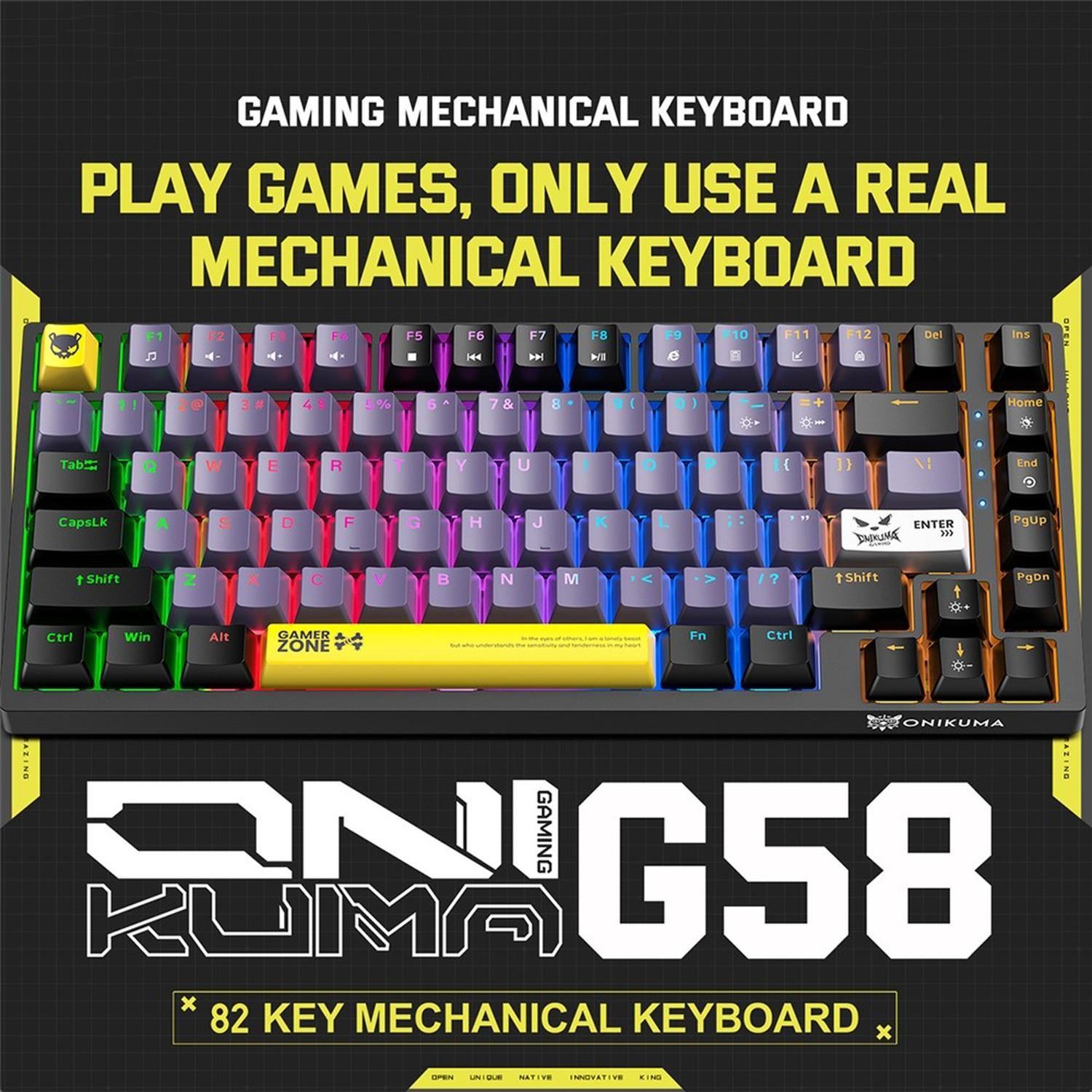 Teclado Gamer Onikuma Mecánico G58 RGB-4
