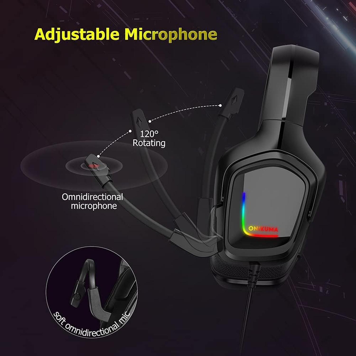 Audífonos Periféricos Gamer Onikuma K20 RGB-3