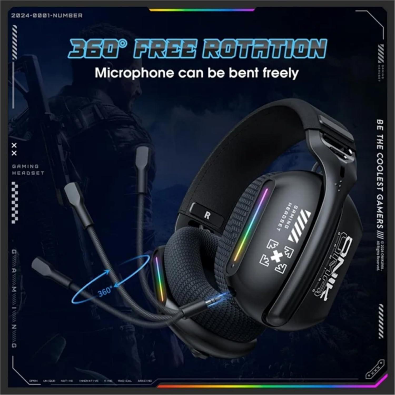 Audífonos Periféricos Gamer Onikuma GT808 Trimode-3