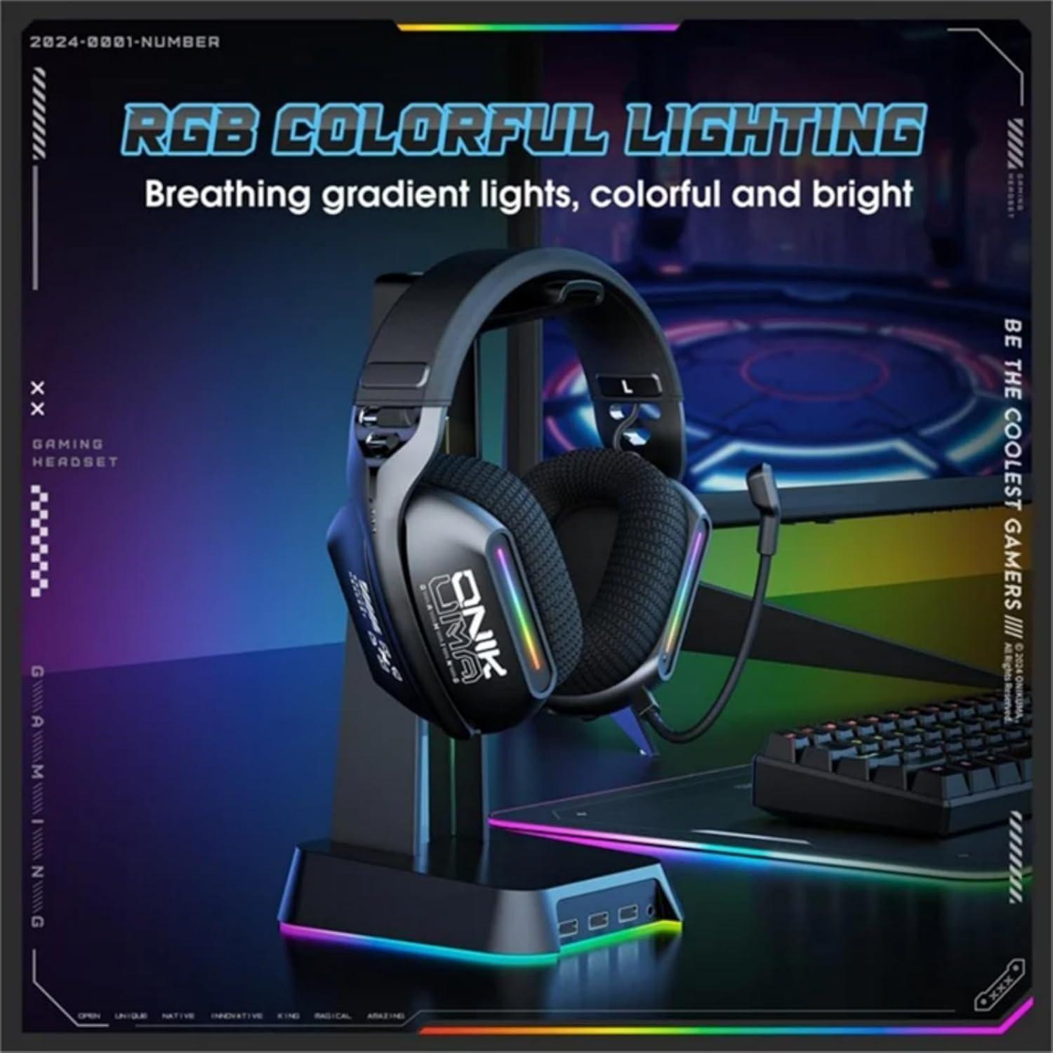 Audífonos Periféricos Gamer Onikuma GT808 Trimode-6