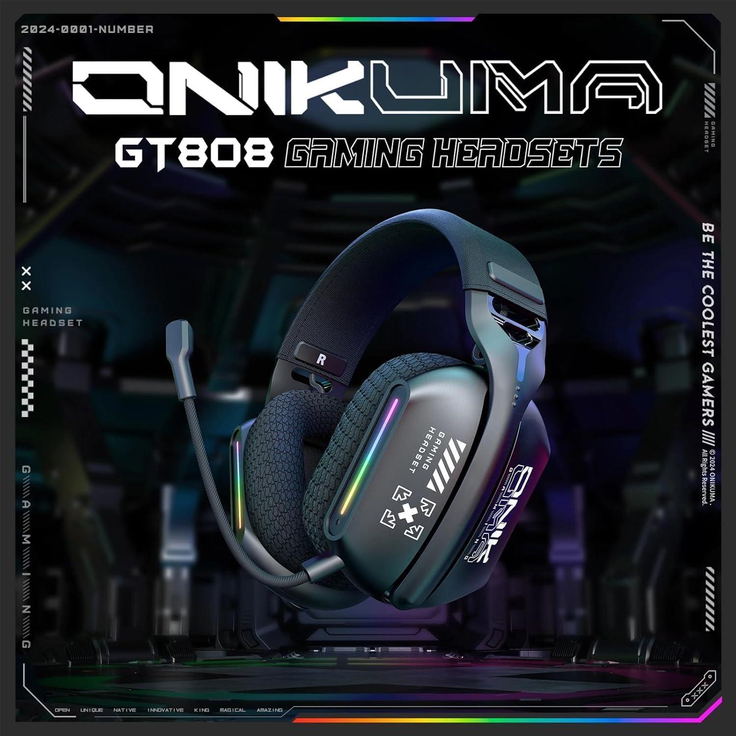 Audífonos Periféricos Gamer Onikuma GT808 Trimode-7