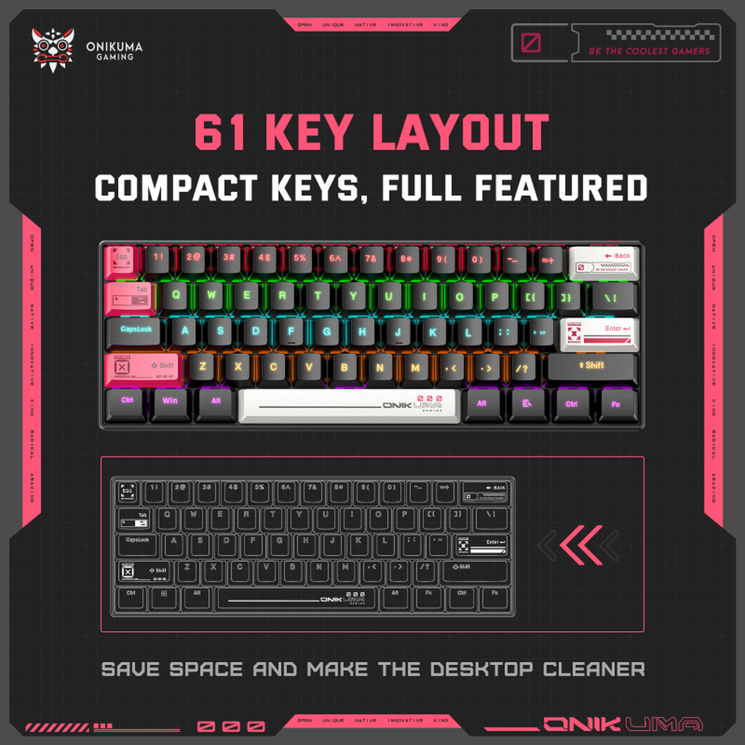 Teclado Gamer Mecánico Onikuma G55-5