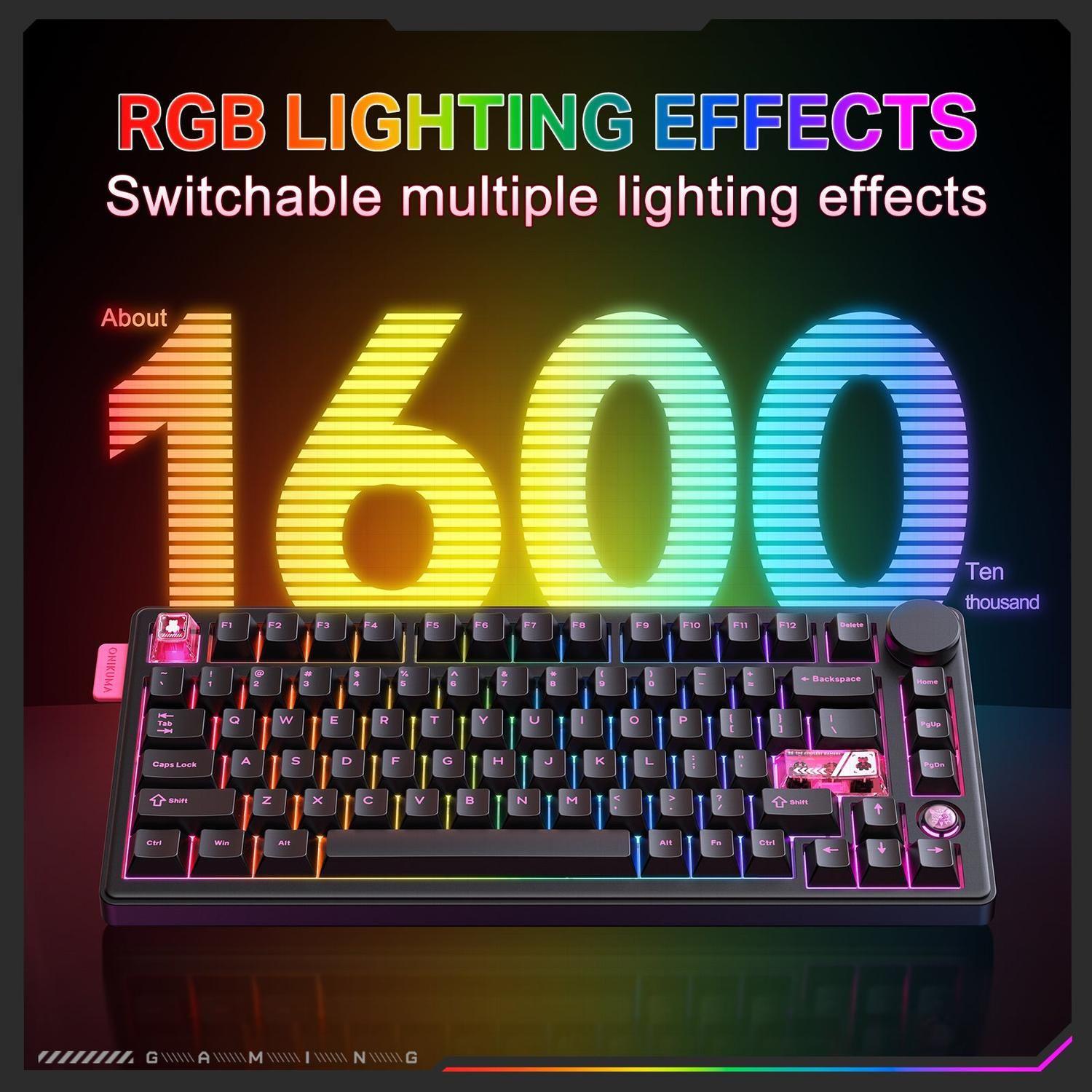 Teclado Gamer Onikuma Mecánico MT706 Trimode-6