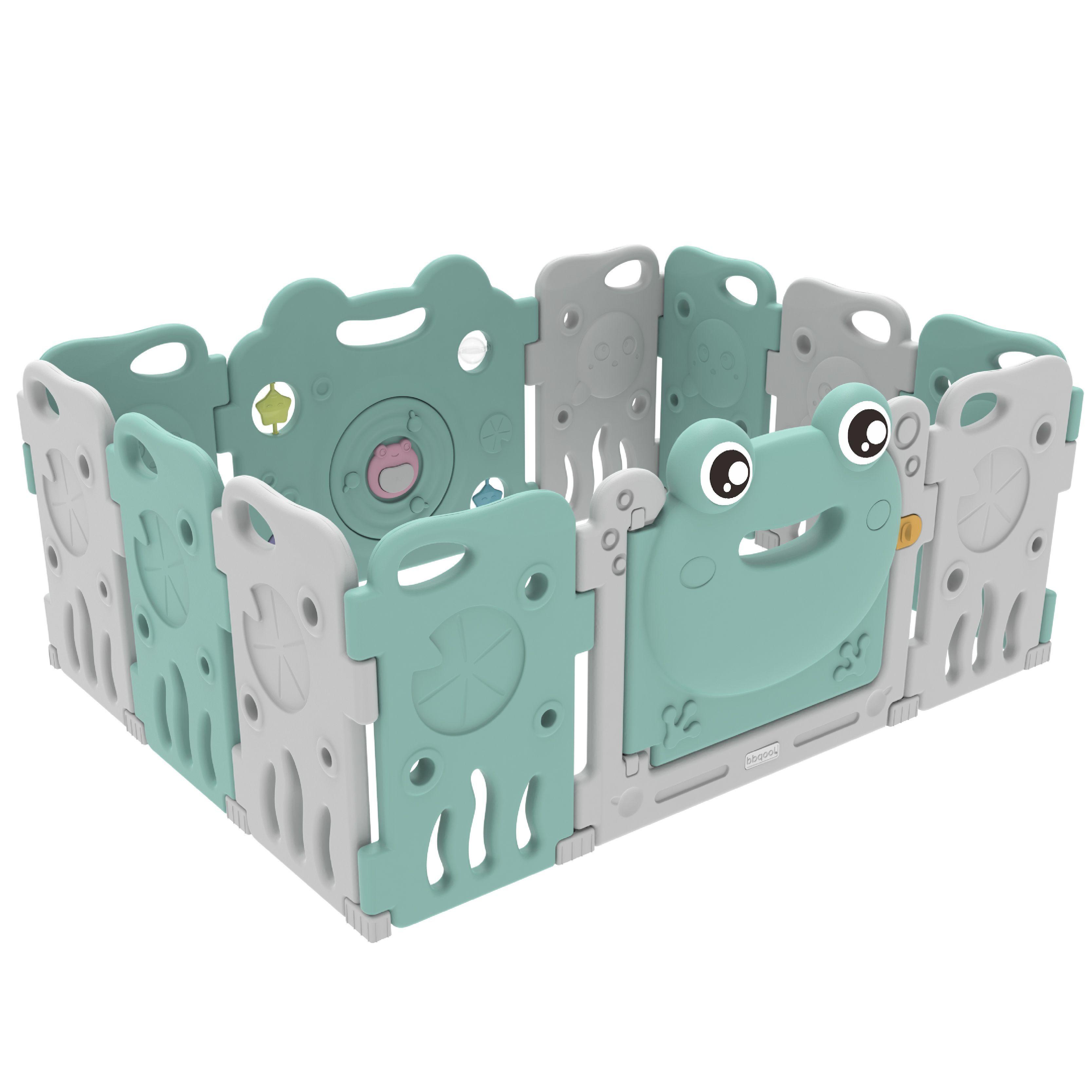 Corral Didáctico de Juegos Frog Verde Menta-0