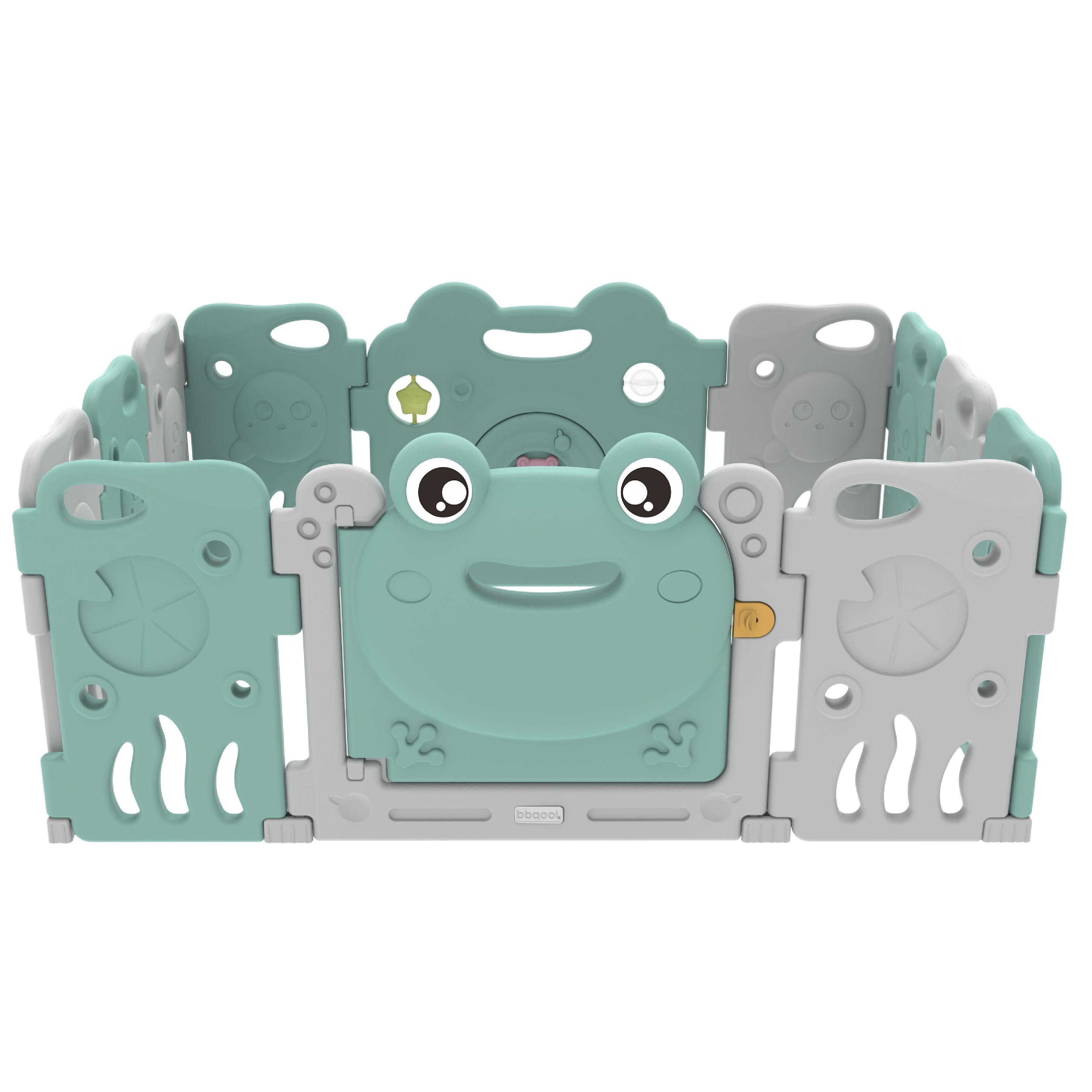 Corral Didáctico de Juegos Frog Verde Menta-1