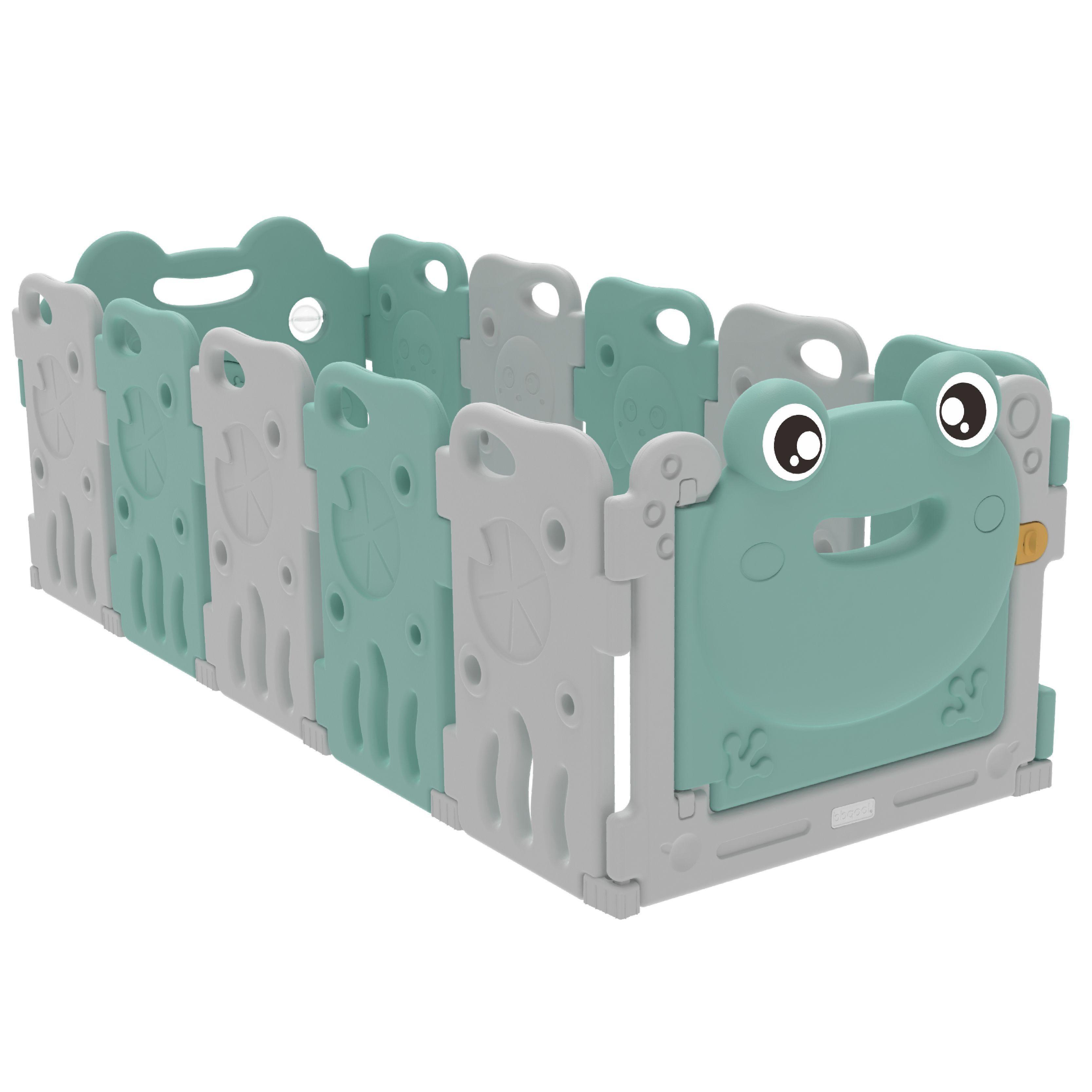 Corral Didáctico de Juegos Frog Verde Menta-2