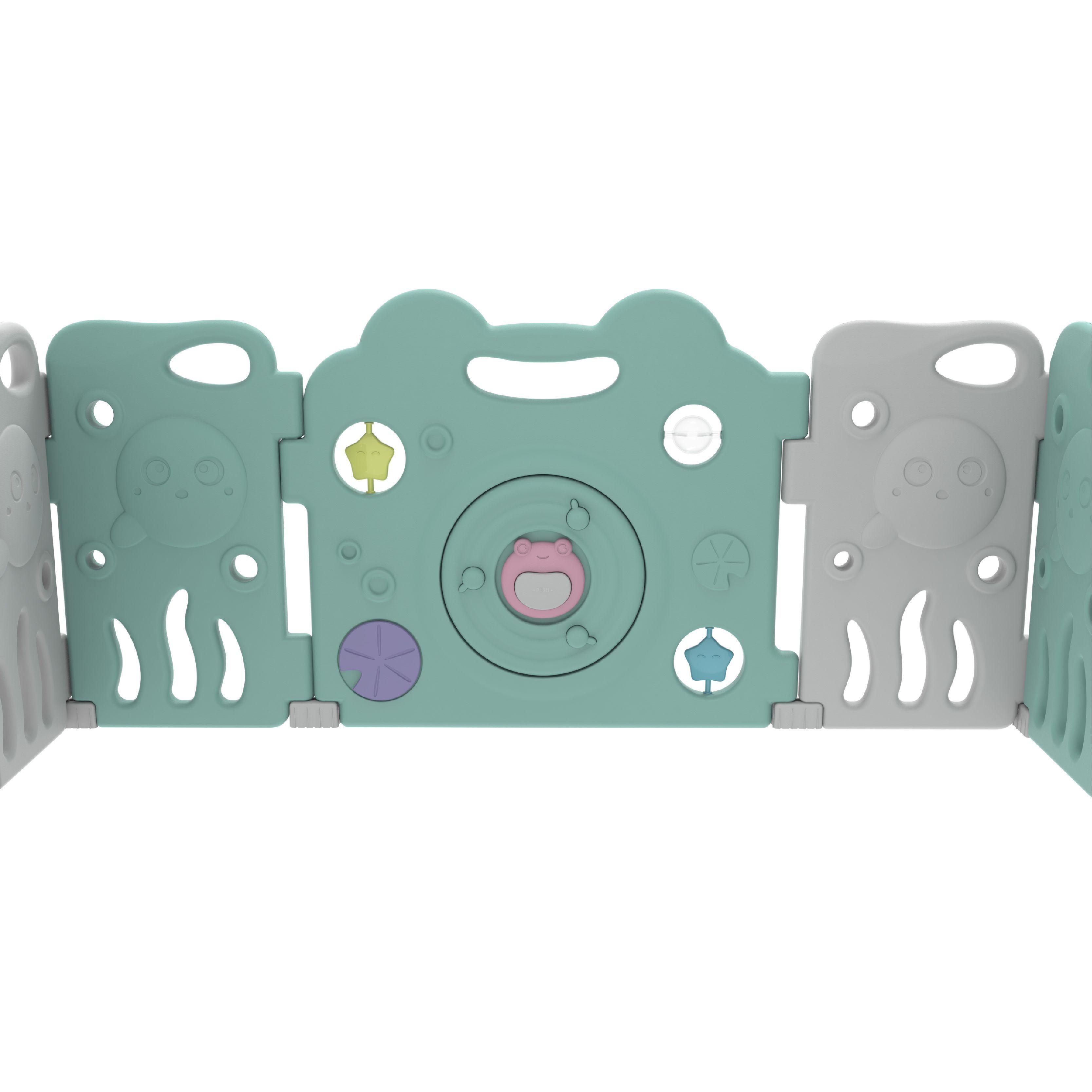 Corral Didáctico de Juegos Frog Verde Menta-4