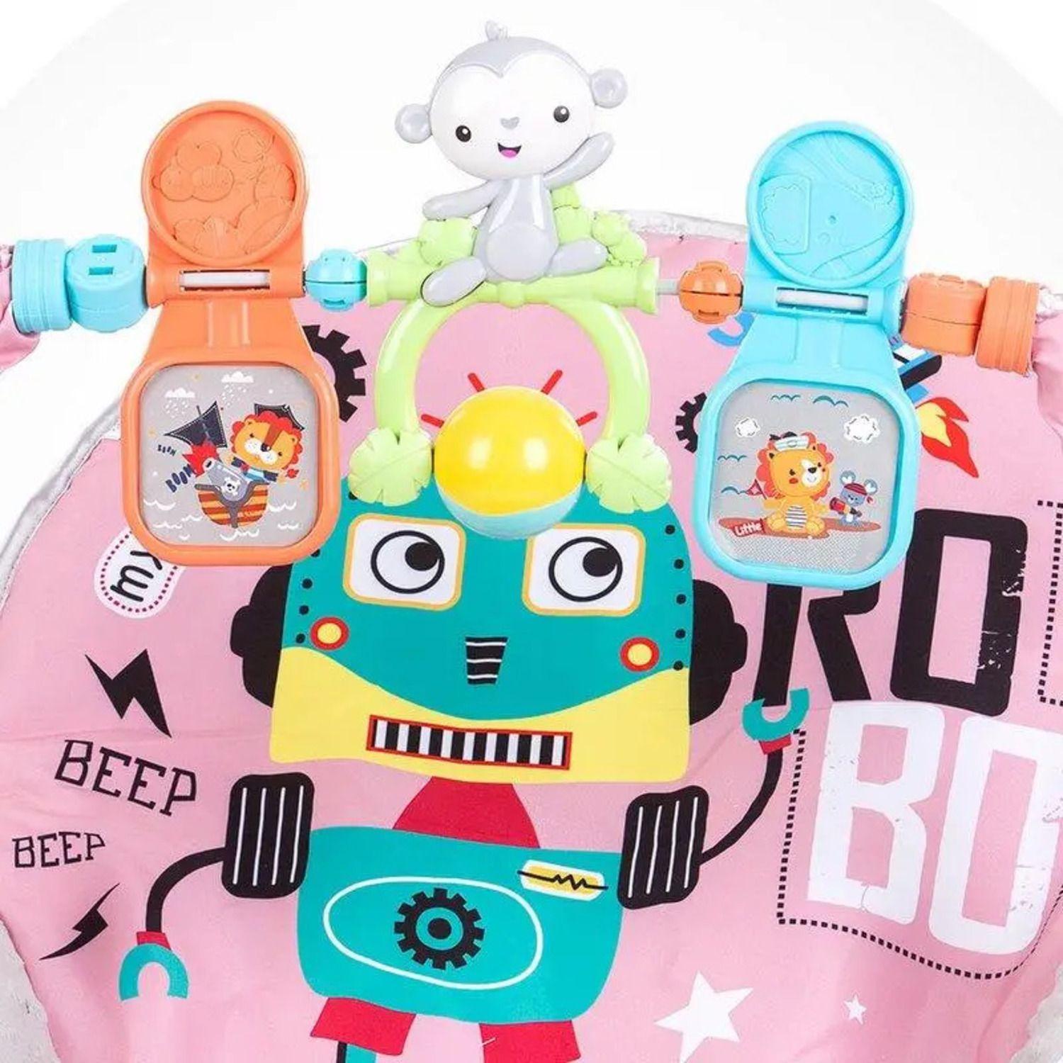 Silla Nido Mecedora Rocker Robot Pink-4