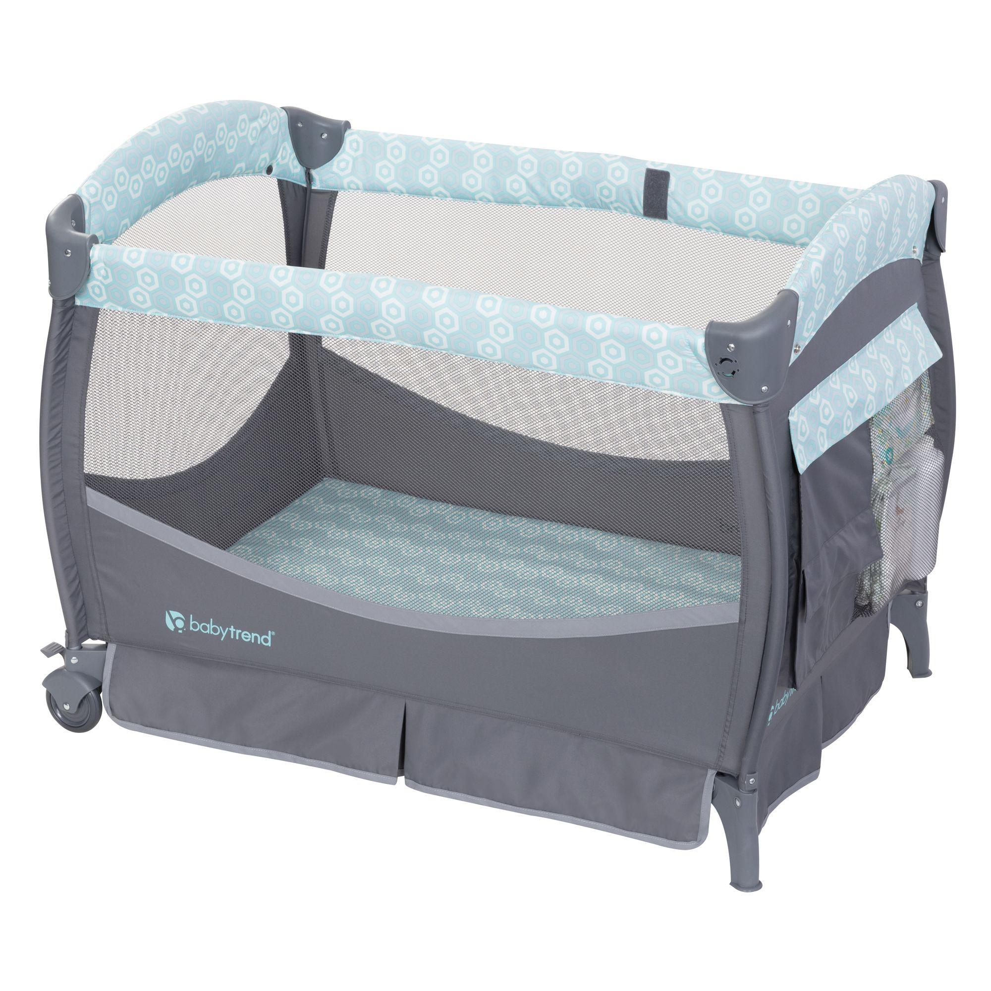 Cuna Corral Deluxe II Hexagon Geo con Música y Mudador-2
