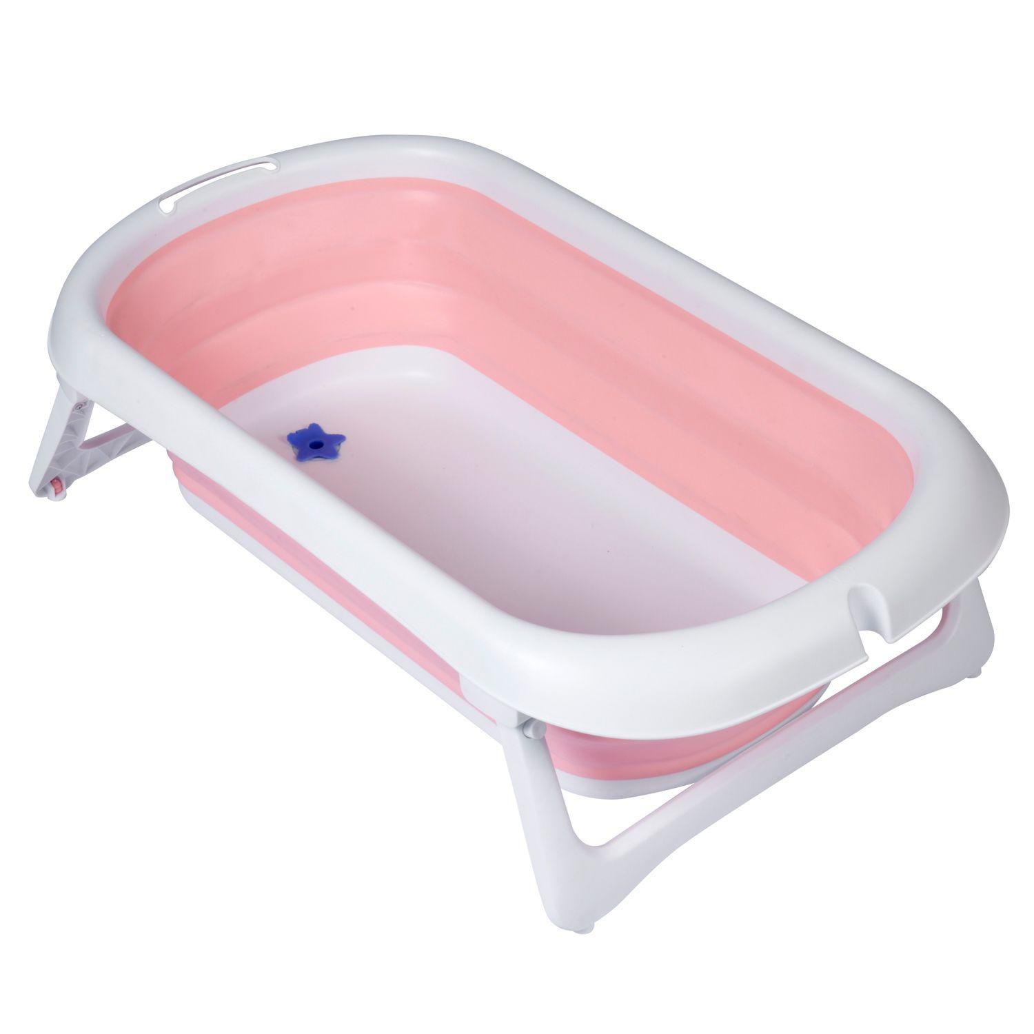 Bañera Plegable Splashy Pink + Soporte Ergonómico-2