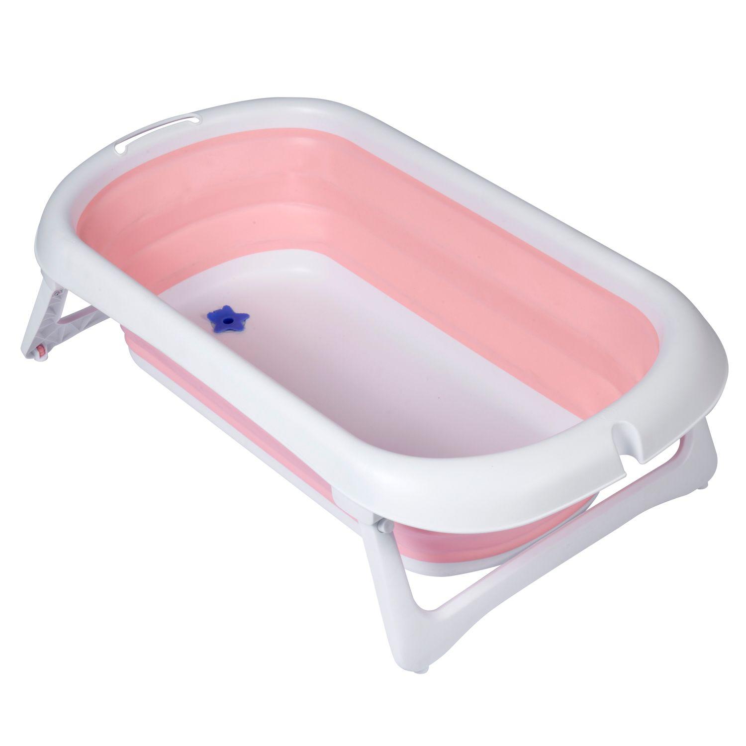 Bañera Plegable Splashy Pink + Soporte Ergonómico-3