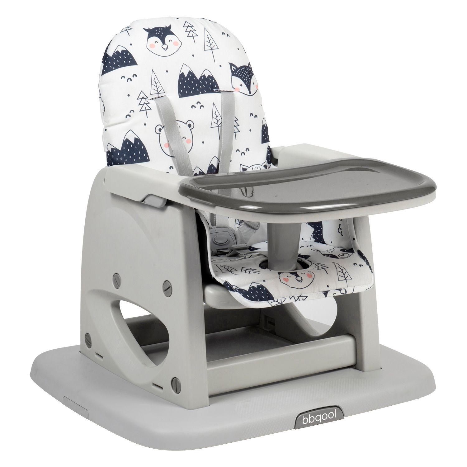 Silla de Comer Escritorio Foodzy 4-in-1 Grey-5