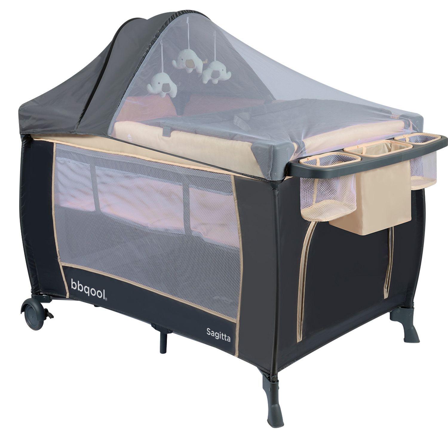 Cuna Playard Sagitta Beige-1
