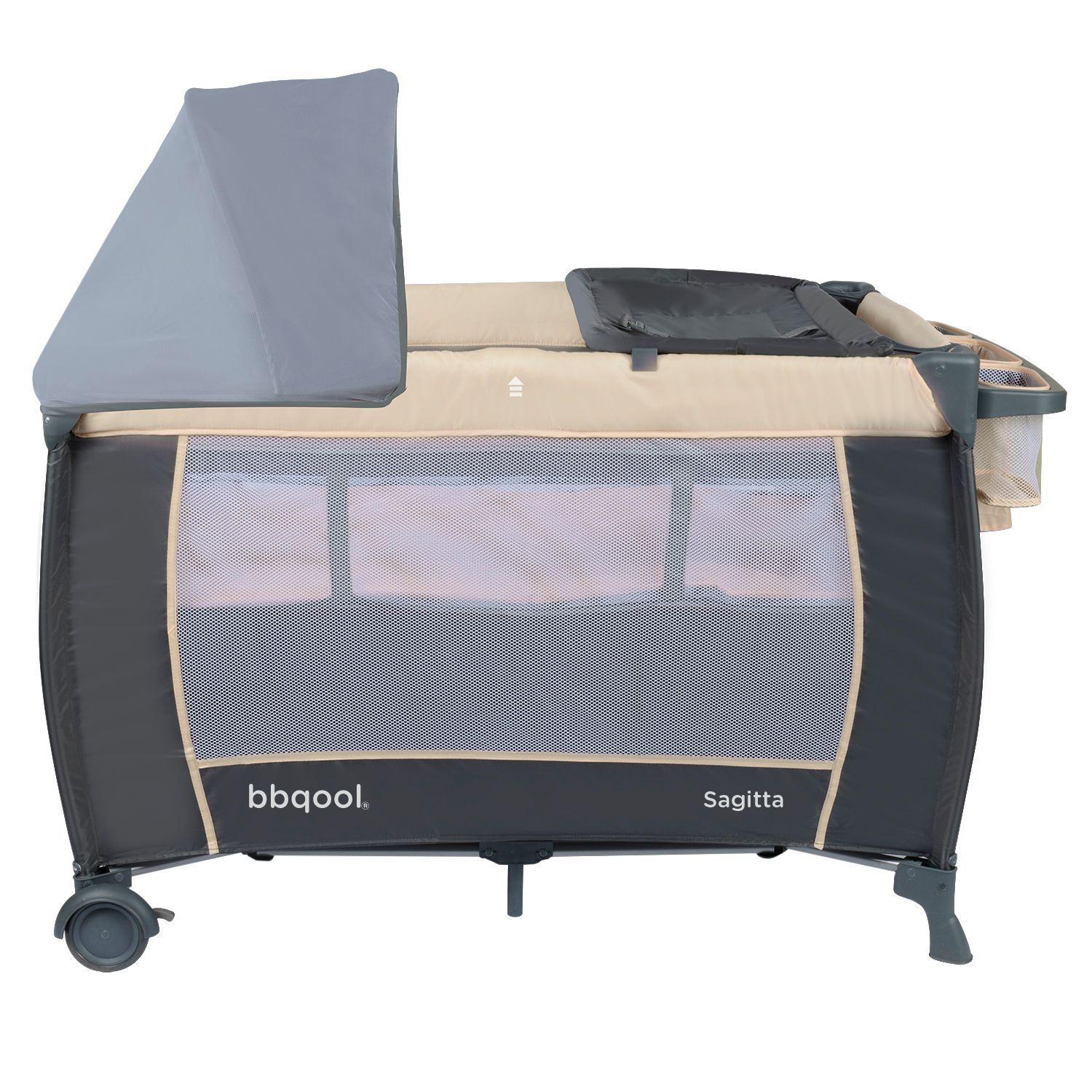 Cuna Playard Sagitta Beige-2