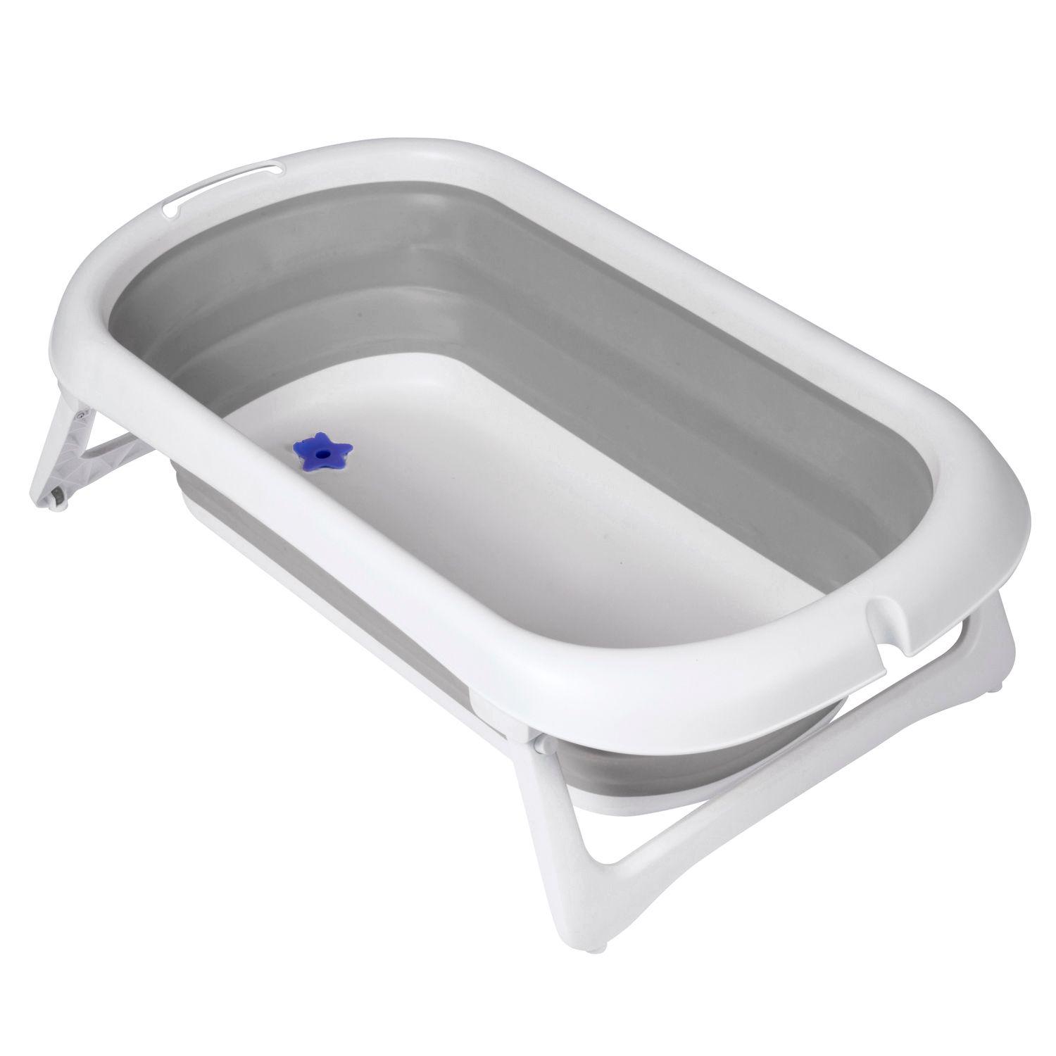 Bañera Plegable Splashy Grey + Soporte Ergonómico-2