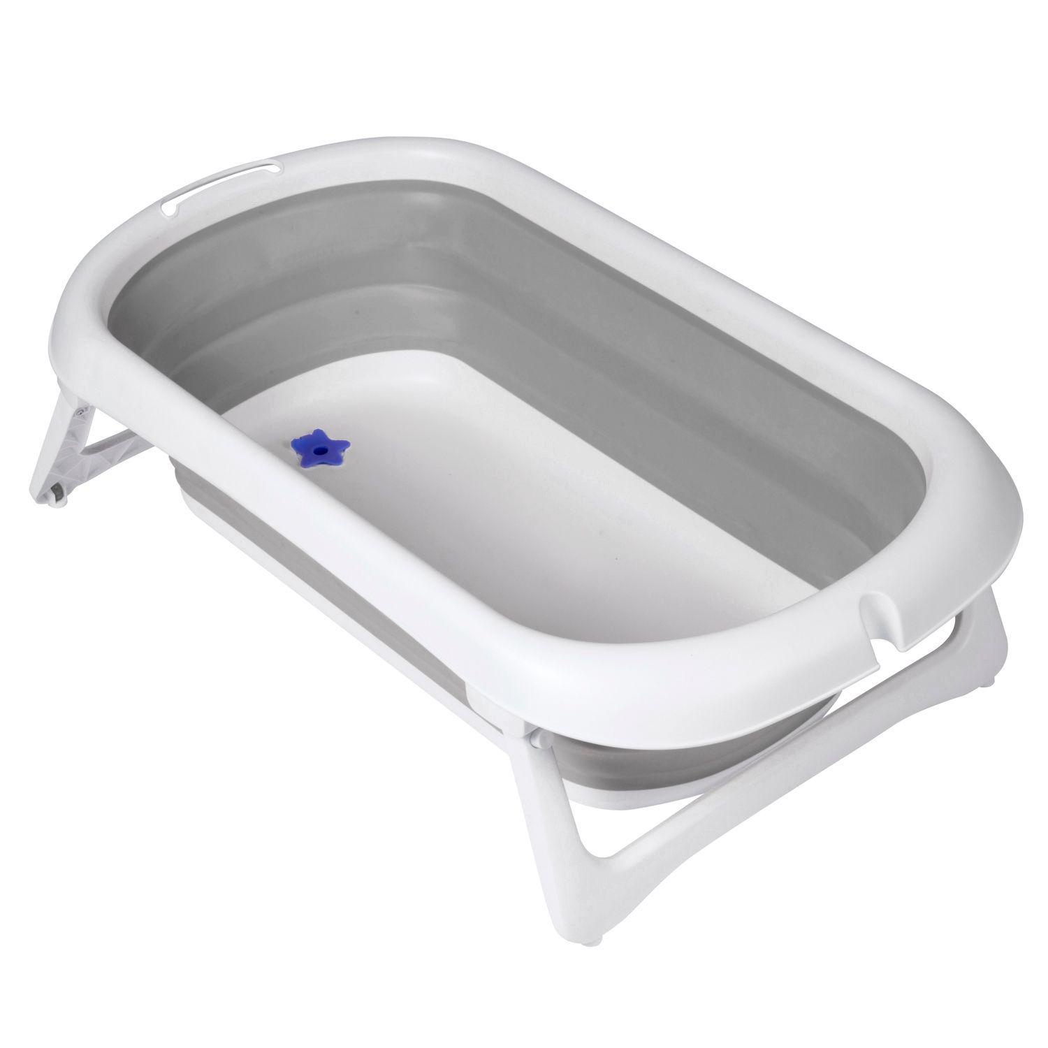 Bañera Plegable Splashy Gris + Soporte Ergonómico-3