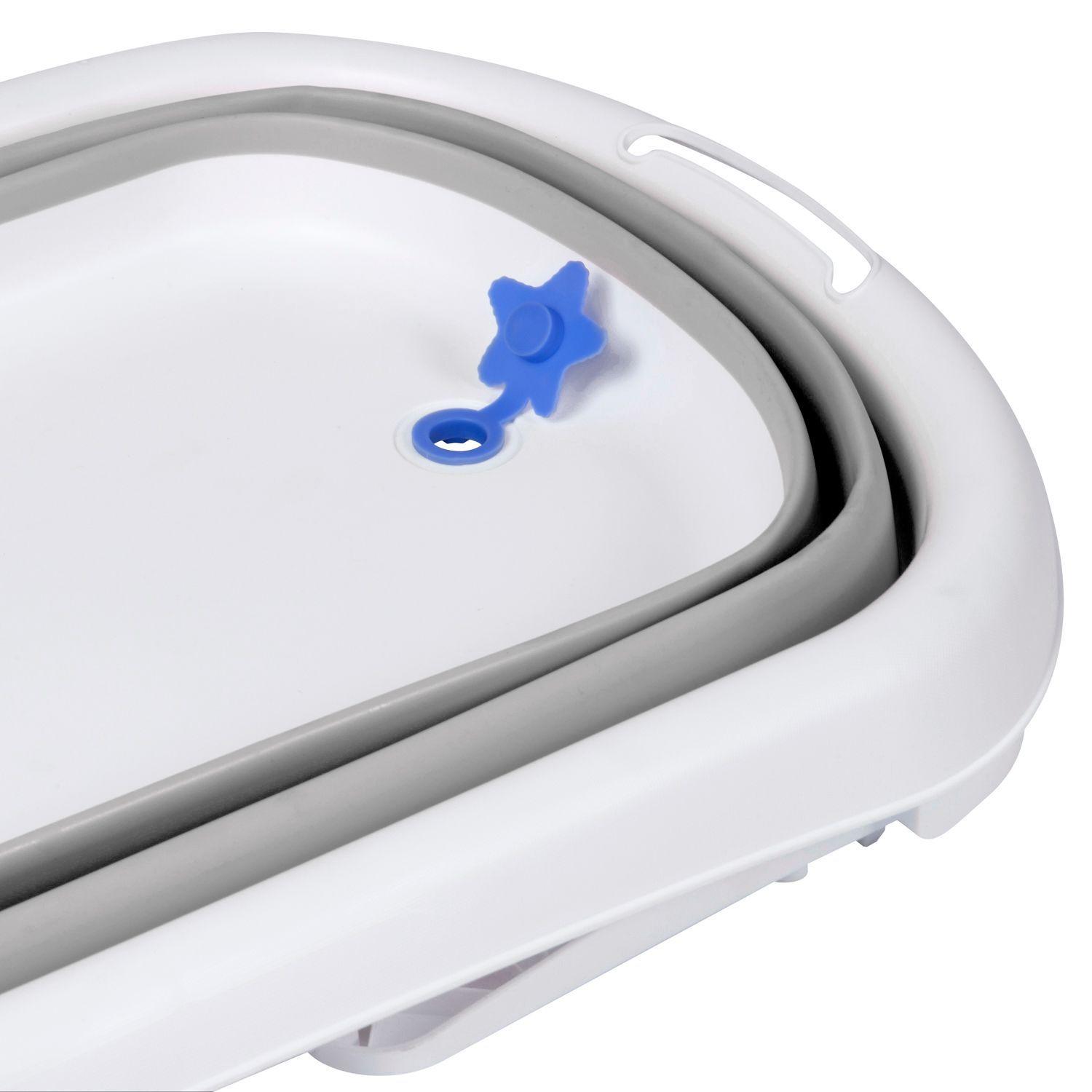 Bañera Plegable Splashy Gris + Soporte Ergonómico-5