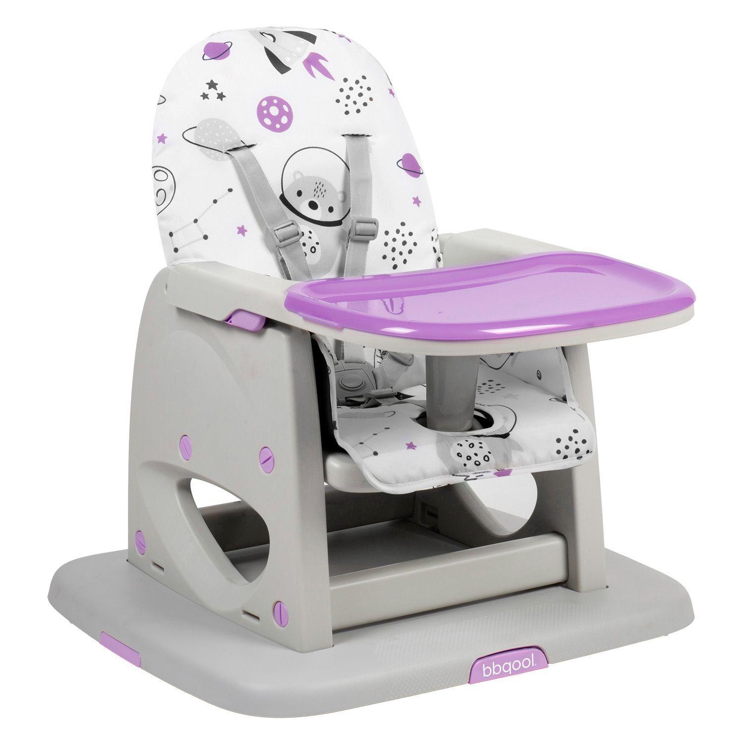 Silla de Comer Escritorio Foodzy 4-in-1 Lavender-5