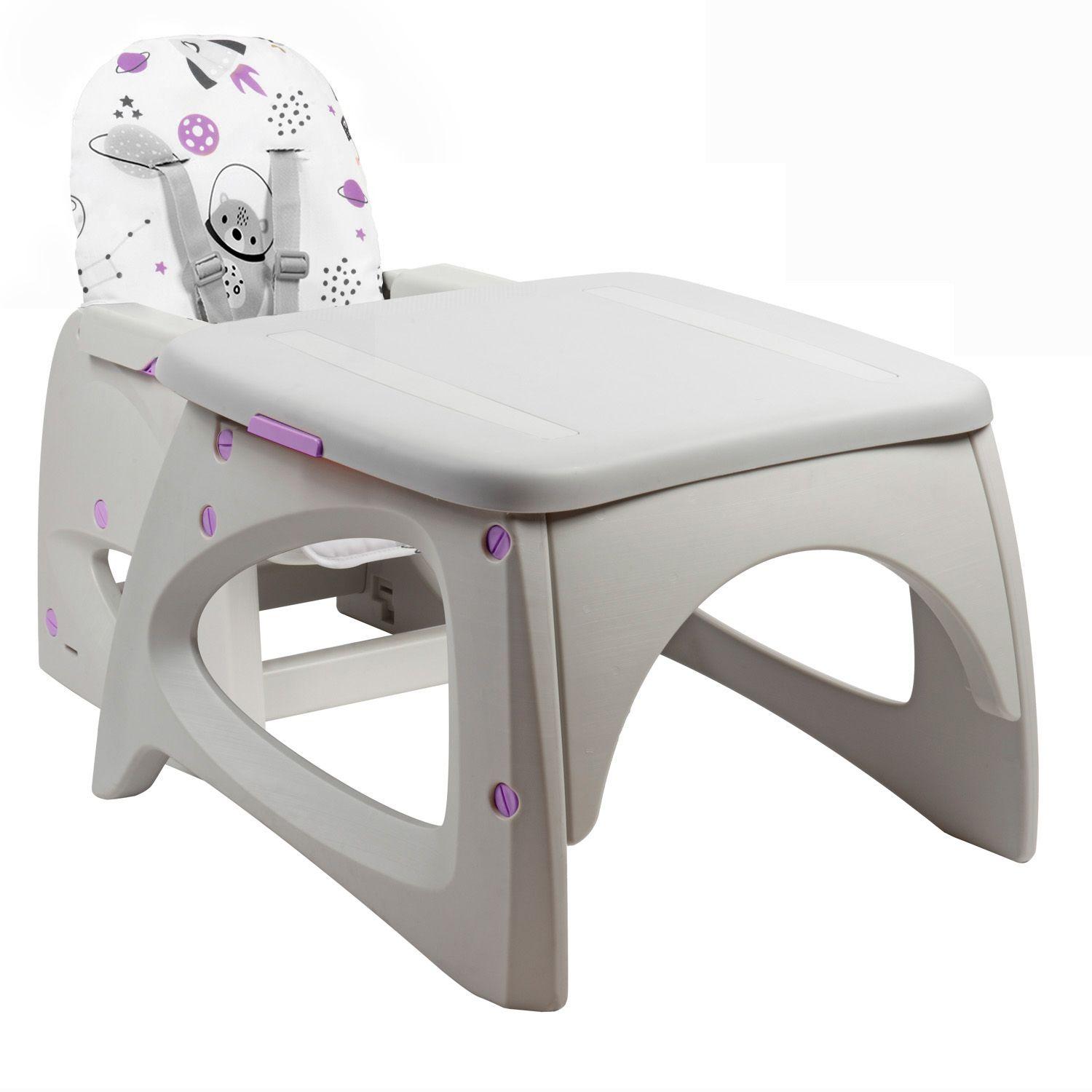 Silla de Comer Escritorio Foodzy 4-in-1 Lavender-7