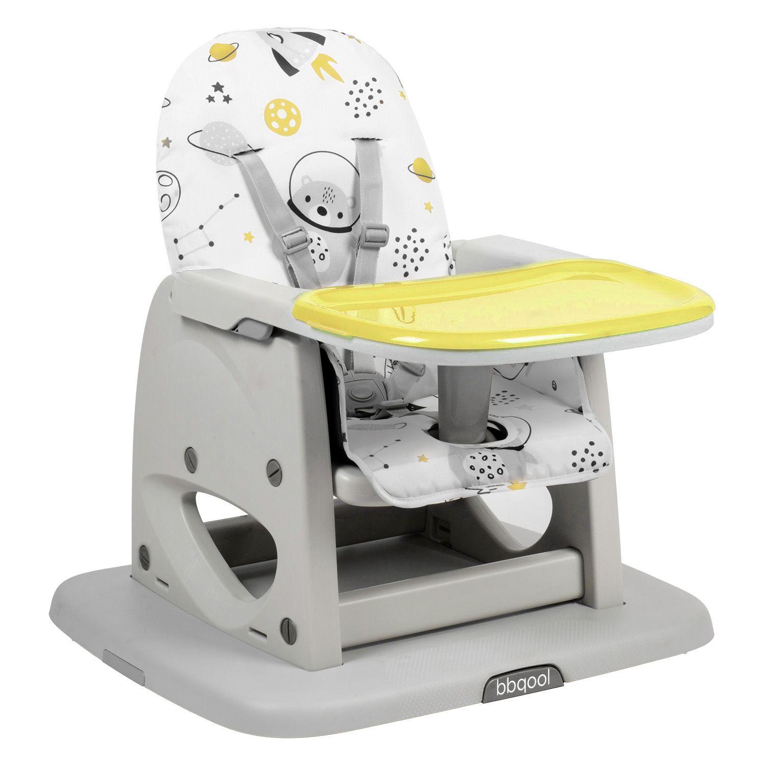 Silla de Comer Escritorio Foodzy 4-in-1 Yellow-4