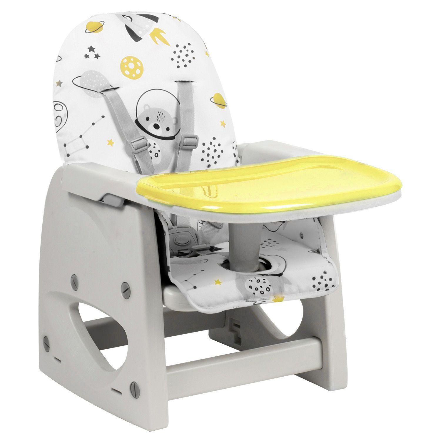 Silla de Comer Escritorio Foodzy 4-in-1 Amarillo-6
