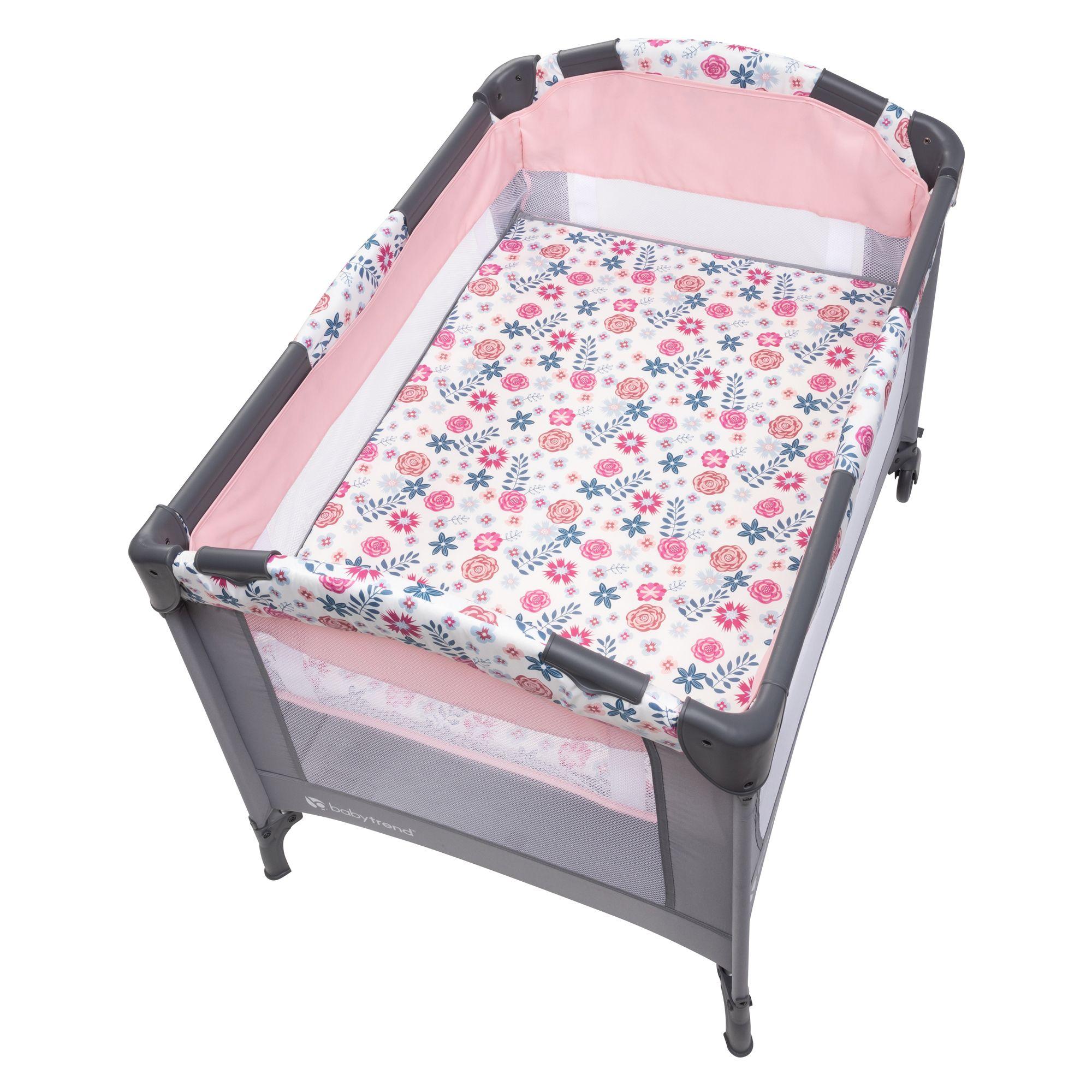 Cuna Corral EZ Rest Flora Pink-3