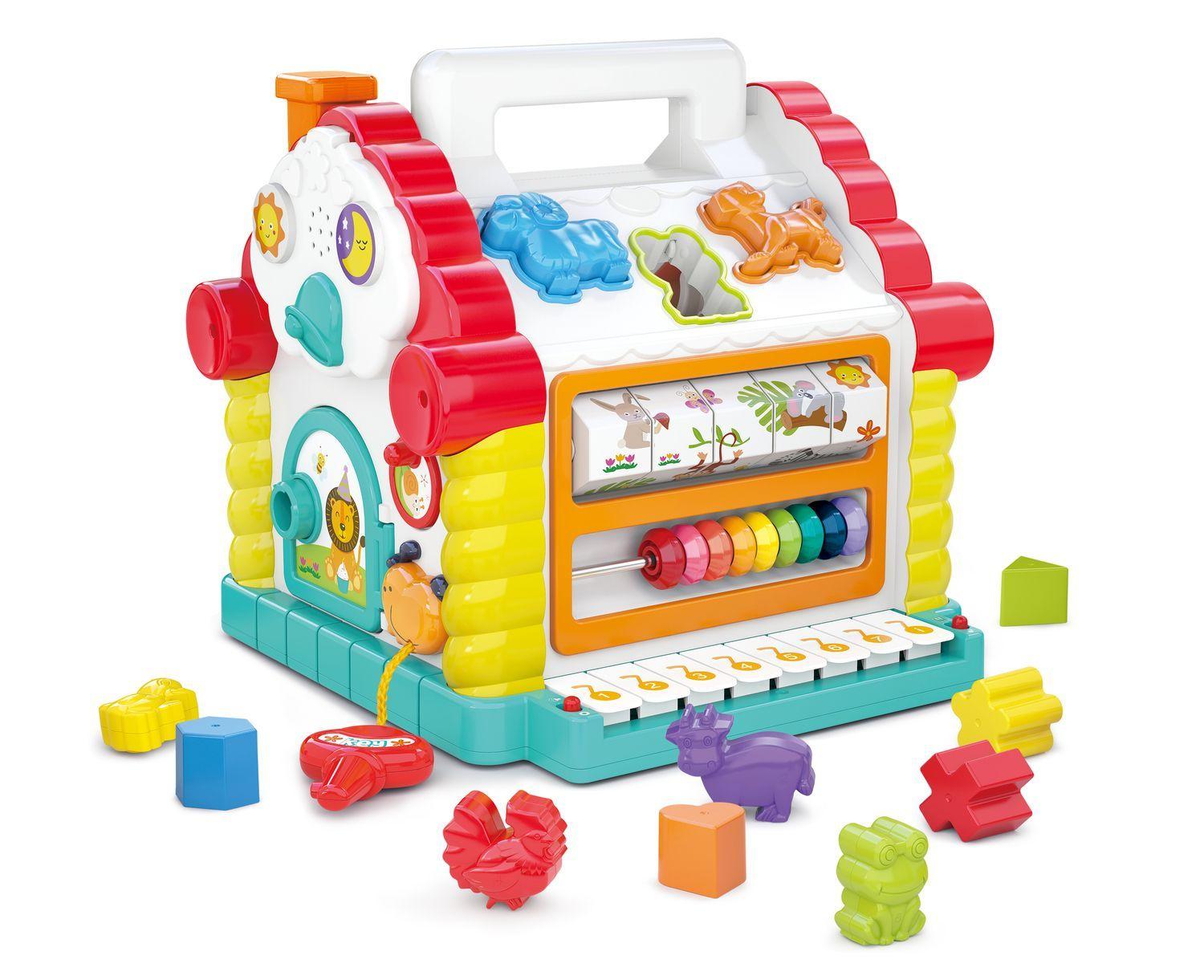 Juguete de Encaje Montessori Casita de Actividades Infantil-0