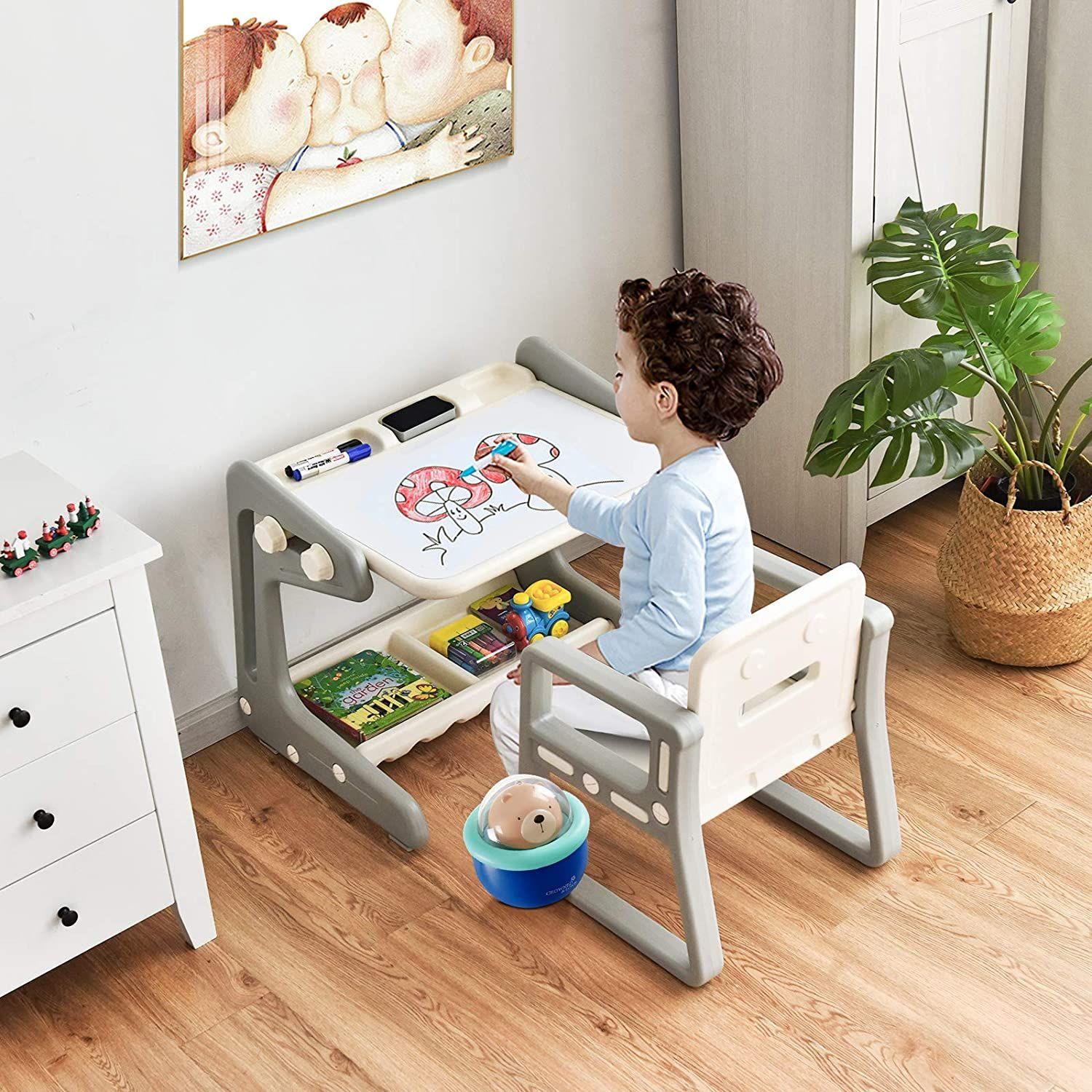 Escritorio Infantil Desk 2-in-1 Grey-4