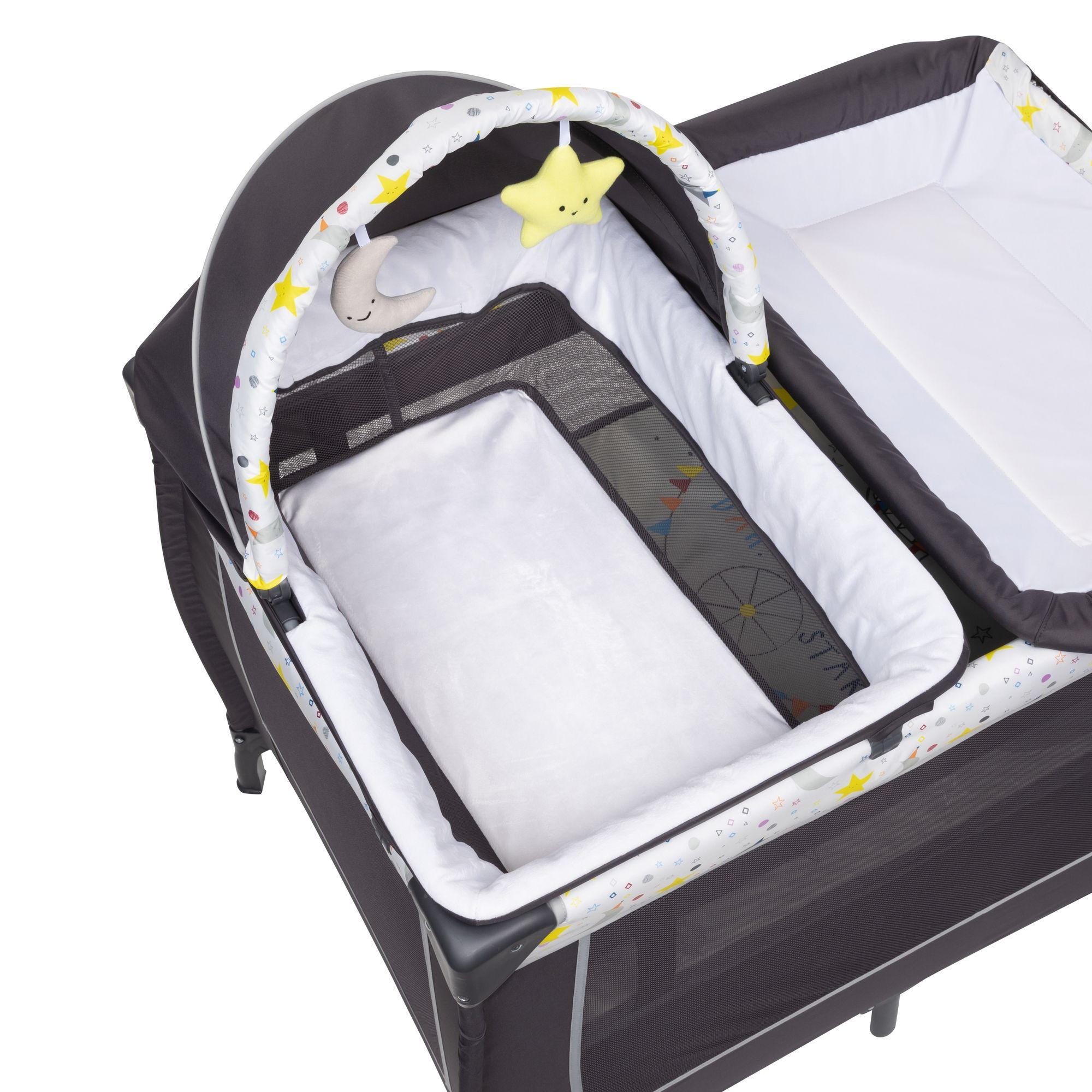 Cuna Corral Lil' Snooze Deluxe II Moon con Moisés y Mudador-4