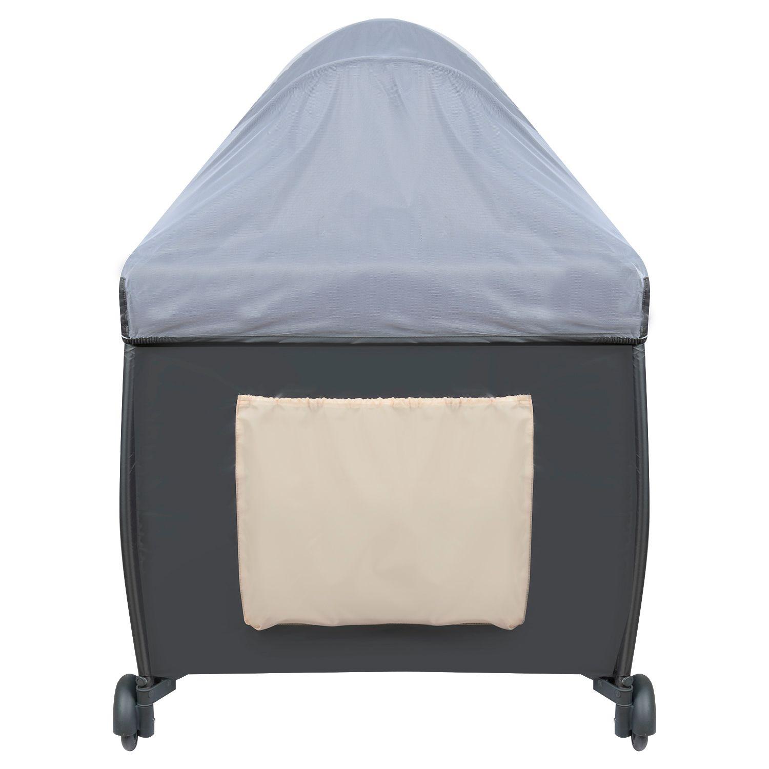 Cuna Playard Sagitta Beige + Colchón de Espuma-5