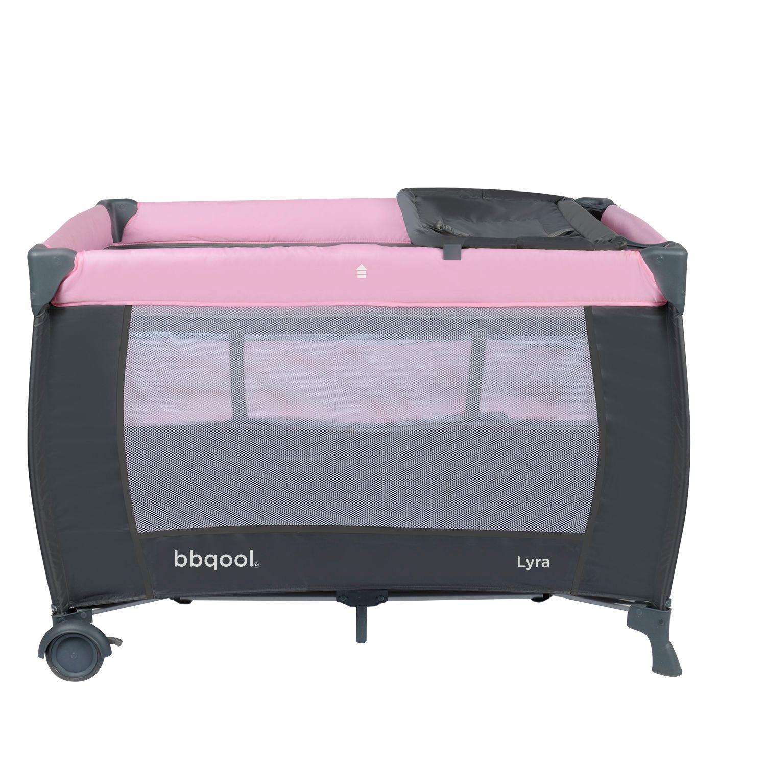 Cuna Playard Lyra Pink-2