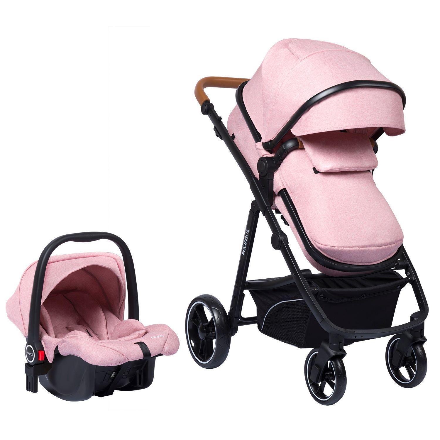 Coche Travel System Pegasus Pink-0