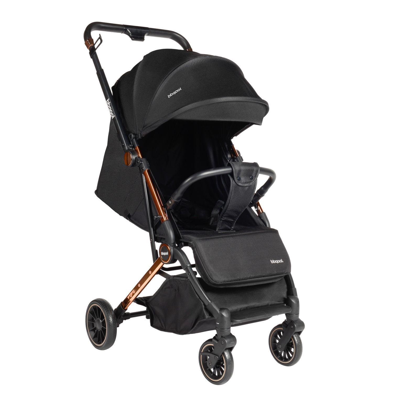 Coche Maleta Compacto Reverse Cromado Dorado-1