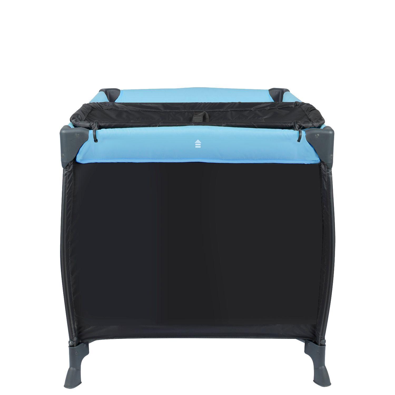 Cuna Playard Lyra Blue + Colchón de Espuma-5