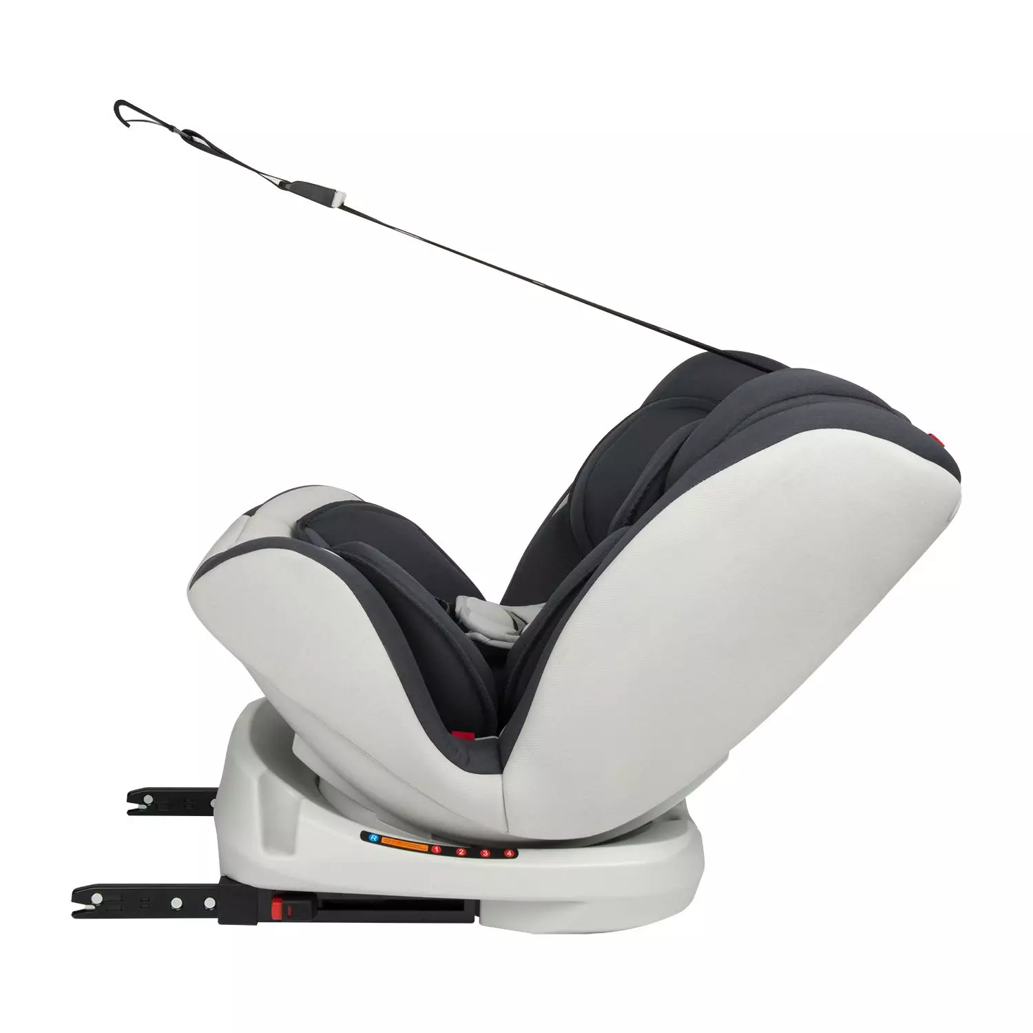 Silla De Auto Convertible Apolo Isofix 360° Gris-3