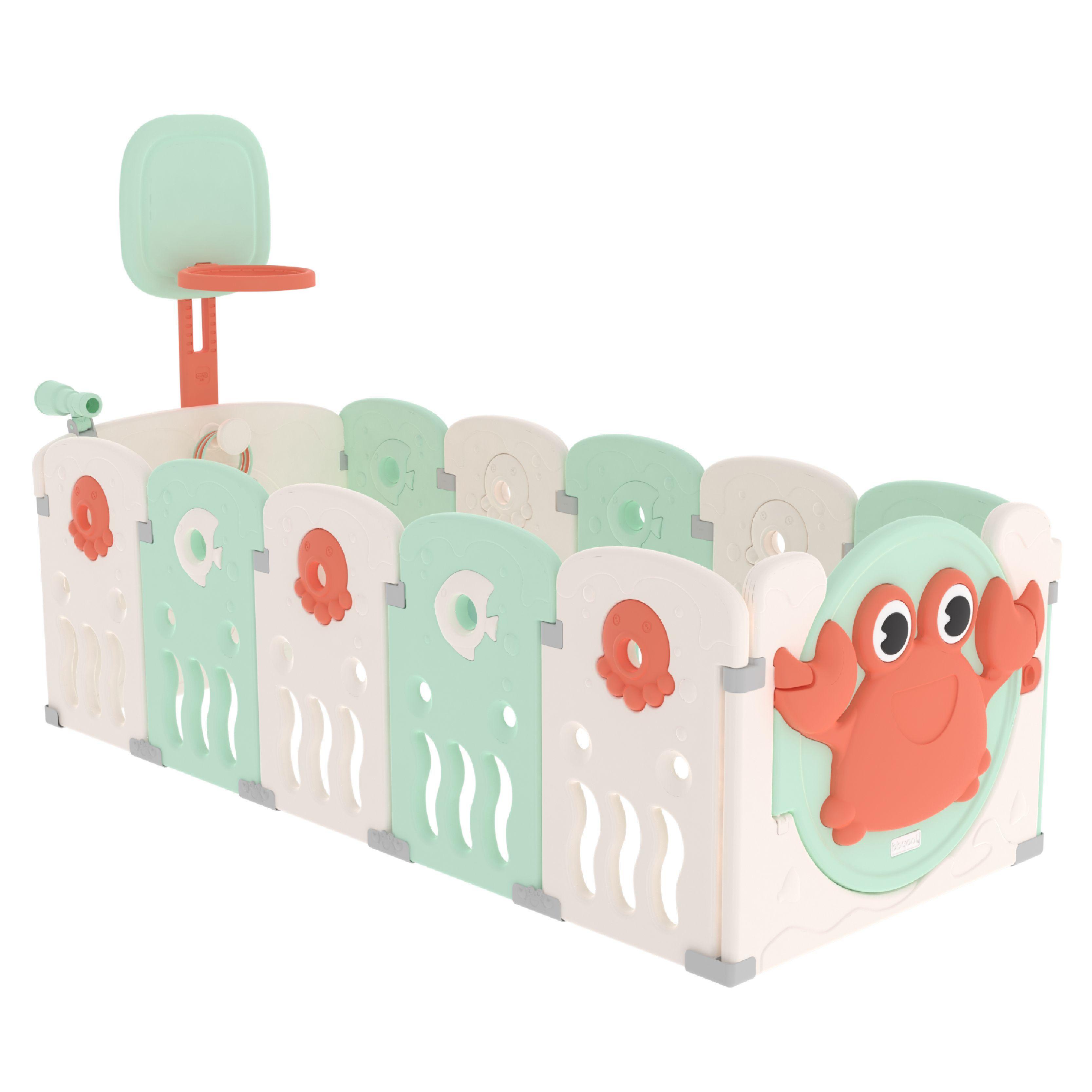 Corral Didáctico de Juegos Ocean Verde Menta-2
