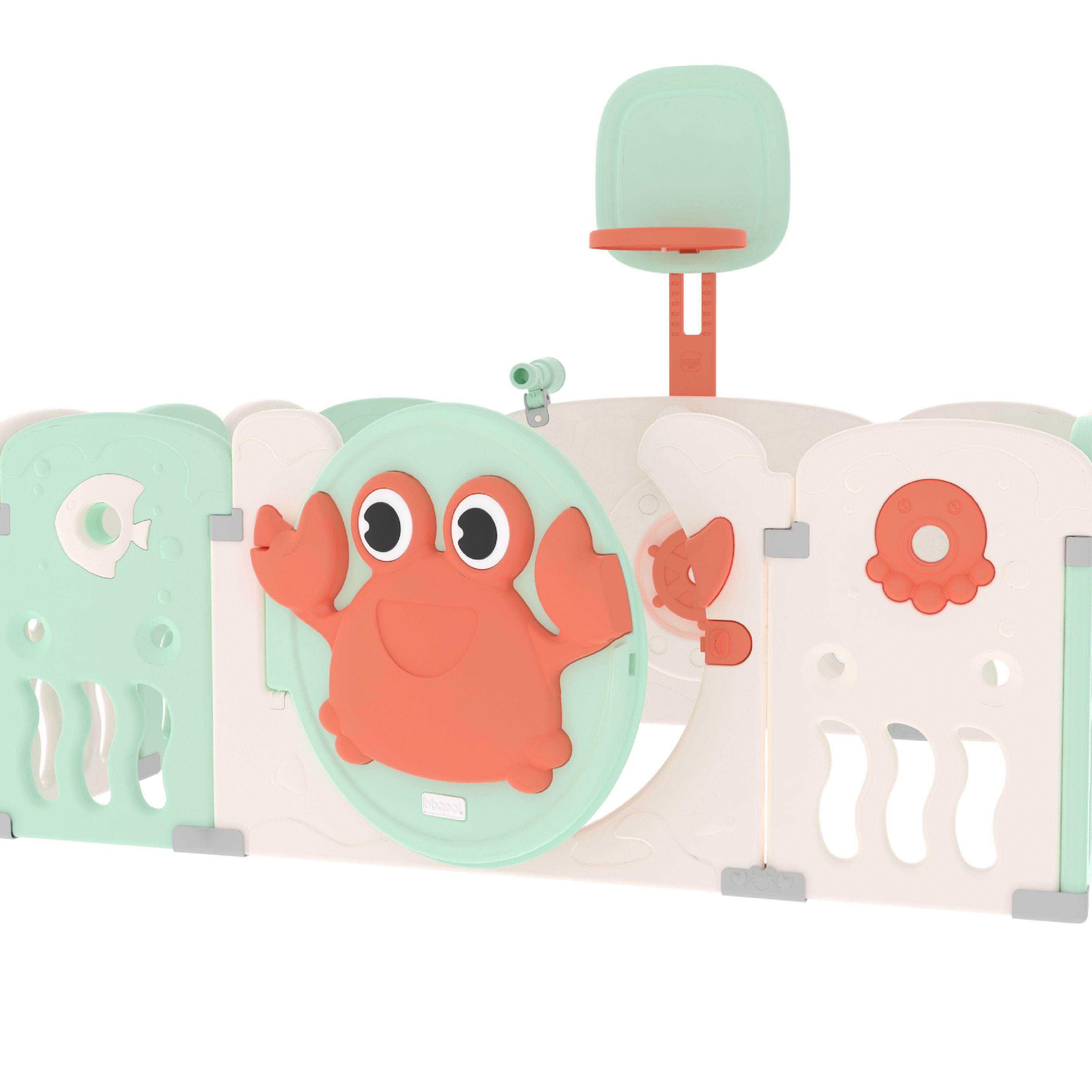 Corral Didáctico de Juegos Ocean Verde Menta-3