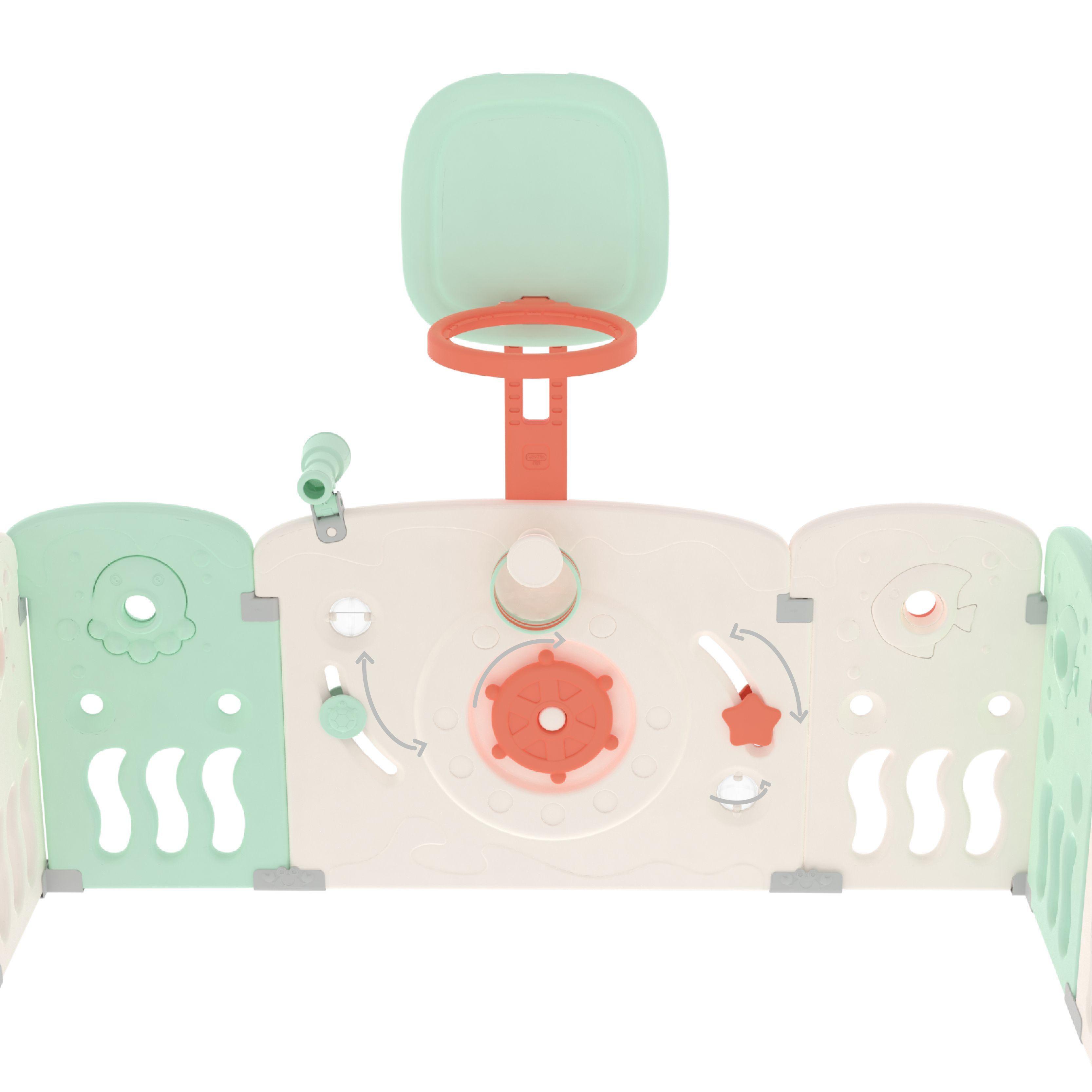 Corral Didáctico de Juegos Ocean Verde Menta-4