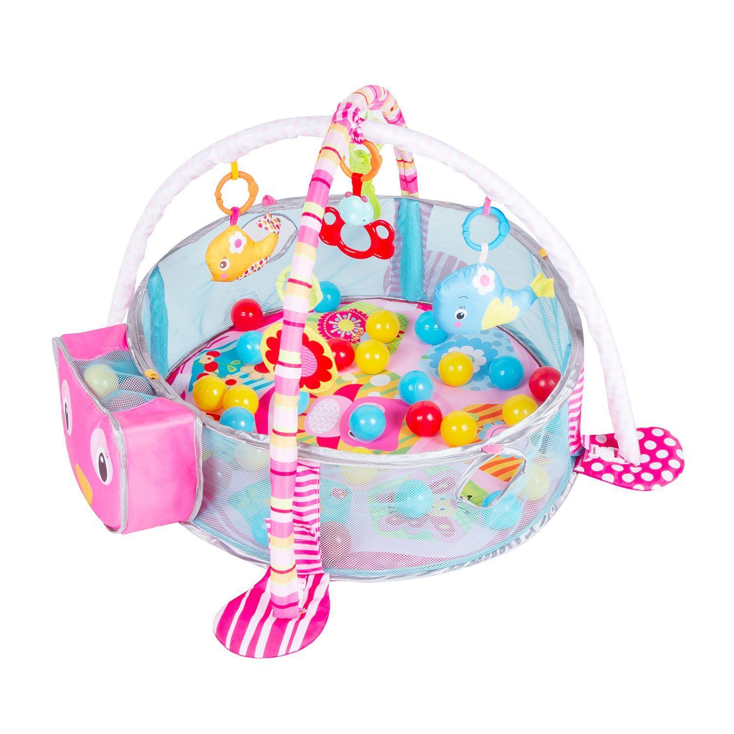 Gimnasio Corral + Pelotitas Zoo Pink-0