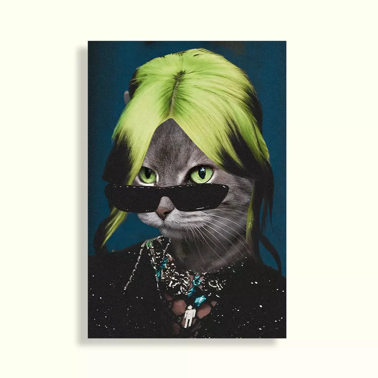 CUADRO DE TU MASCOTA PET PRINT BILLIE EILISH CANVAS - 20X30 CM -0