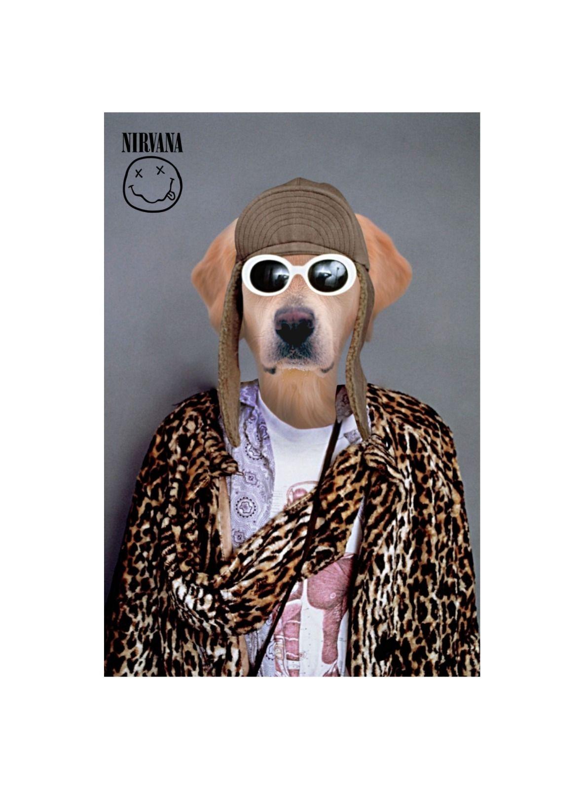 CUADRO DE TU MASCOTA PETPRINT KURT KUBAIN CANVAS - 40X60 CM -0