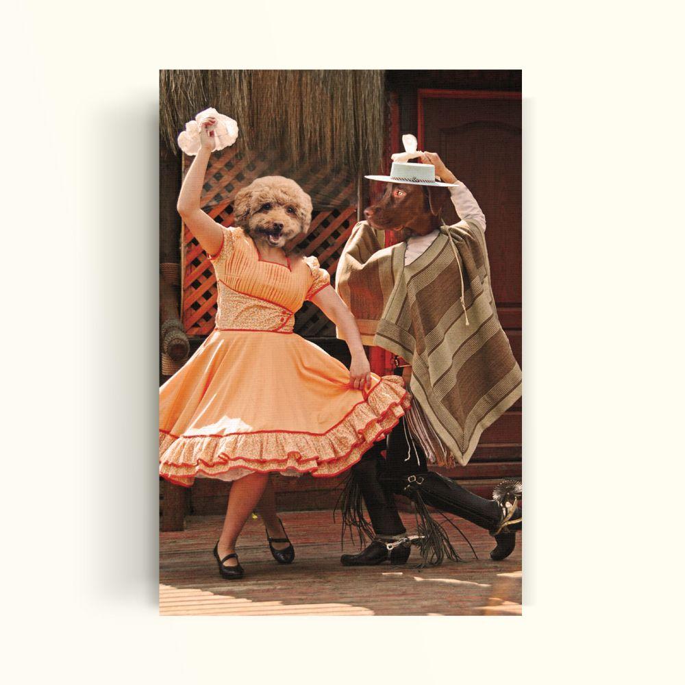 CUADRO DE TU MASCOTA PETPRINT PAREJA DE CUECA CANVAS - 20X30 CM -0