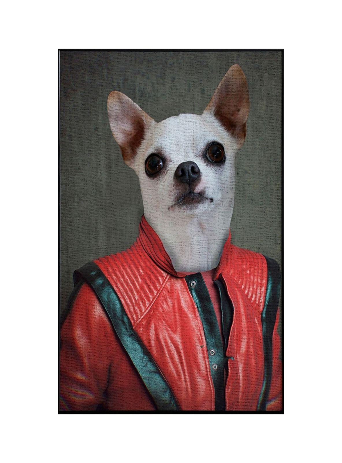 CUADRO DE TU MASCOTA PETPRINT MICHAEL JACKSON CANVAS - 30X50 CM -1