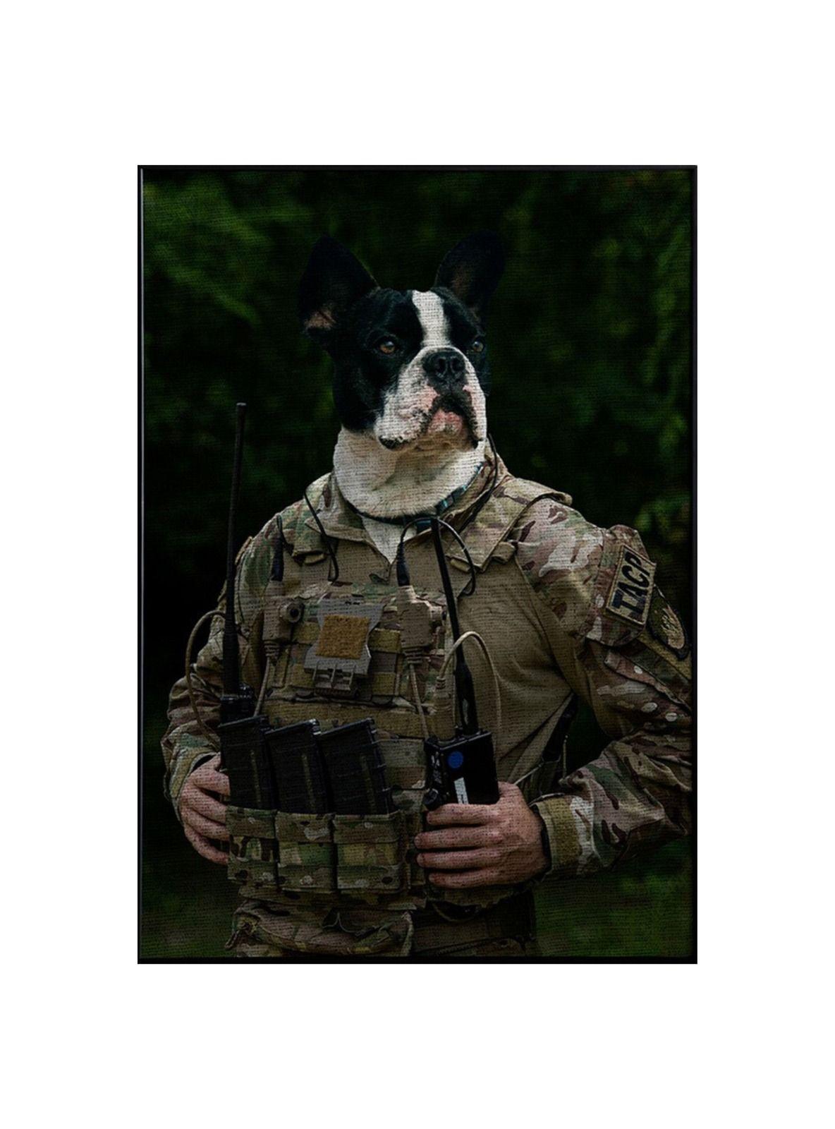 ILUSTRACION MILITAR CANVAS - 20X30 CM PETPRINT-0